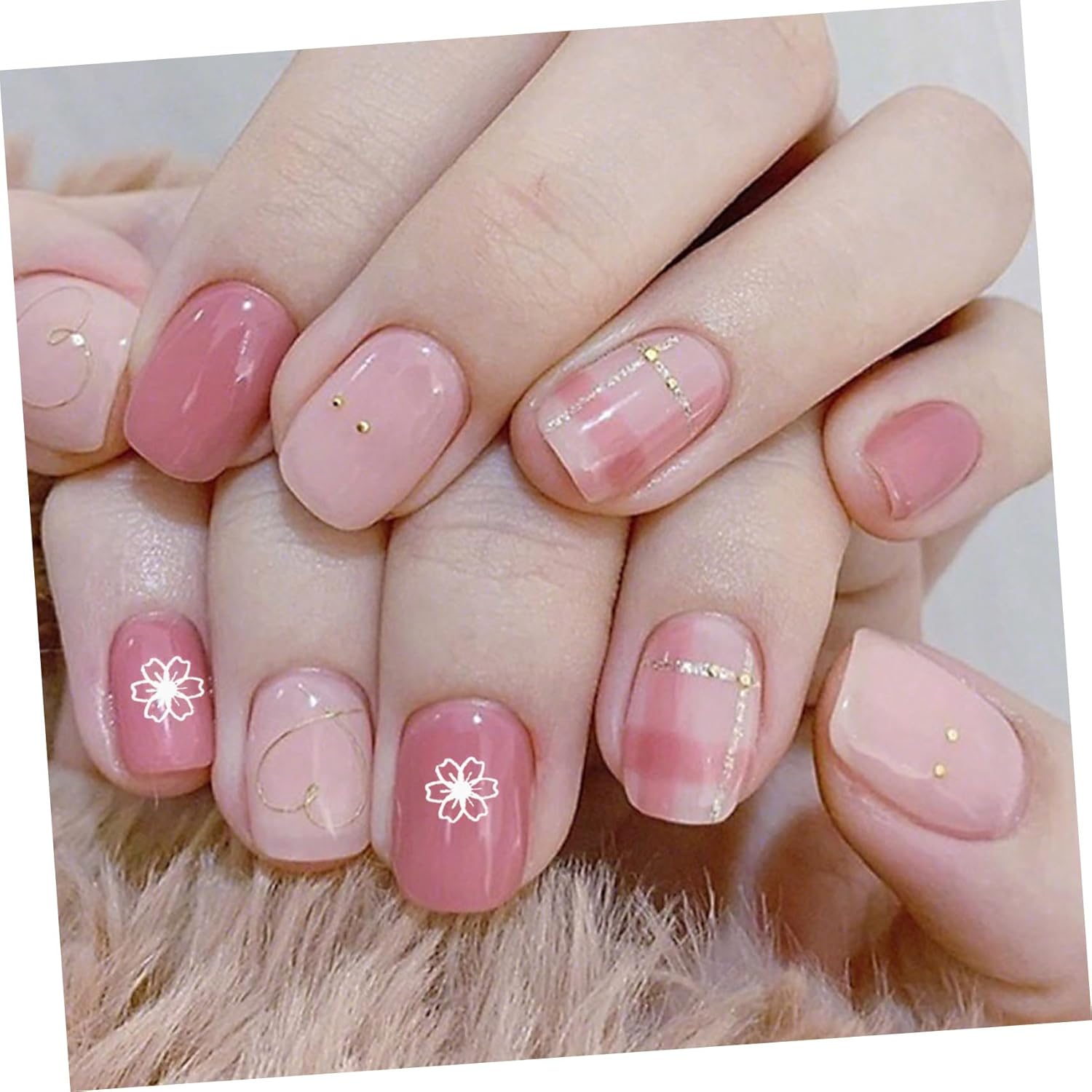 DEARMAMY 6Pcs Christmas Nail Manicure Templates Stamping Plates Reusable Delicate Nail Art Decals for DIY Holiday Decoration