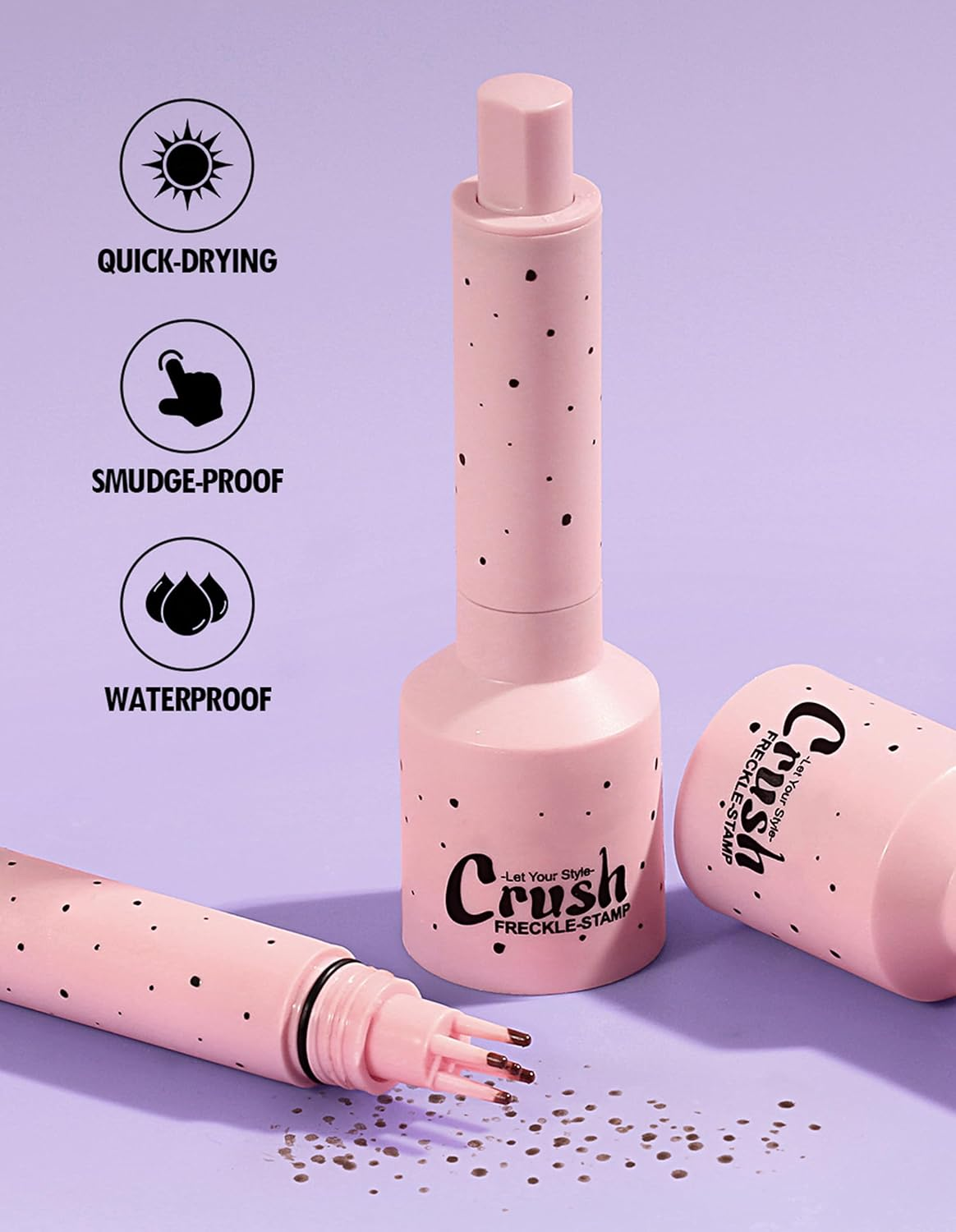 Erinde Natural Faux Freckle Stamp Pen, Waterproof Long-Lasting Natural Freckle Makeup Stamp, Quick Dry Easy to Use Freckle Tool for Women and Men, Beginners & Professionals Face Makeup #03 image number 1