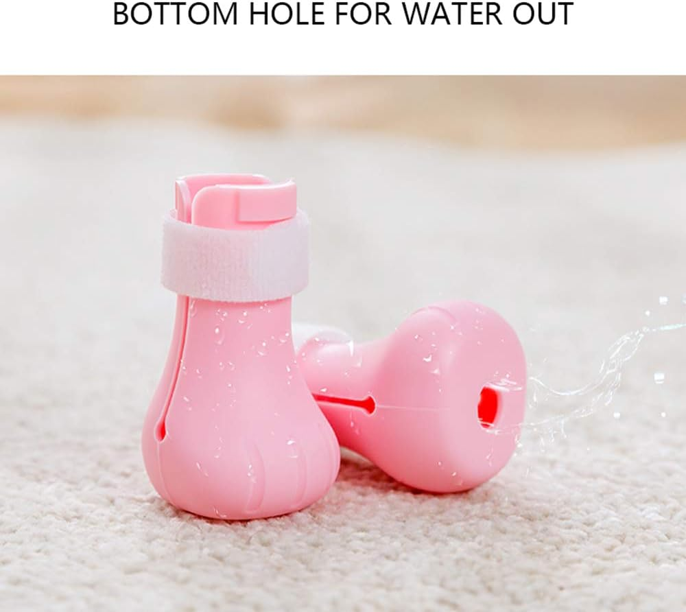 REFENG 4Pcs Anti-Scratch Cats Foot Shoes Boots Silicone Pet Grooming Scratching Restraint Booties Kittens Cats Claws Cover Protector for Home Bathing Shaving Checking Treatments image number 1