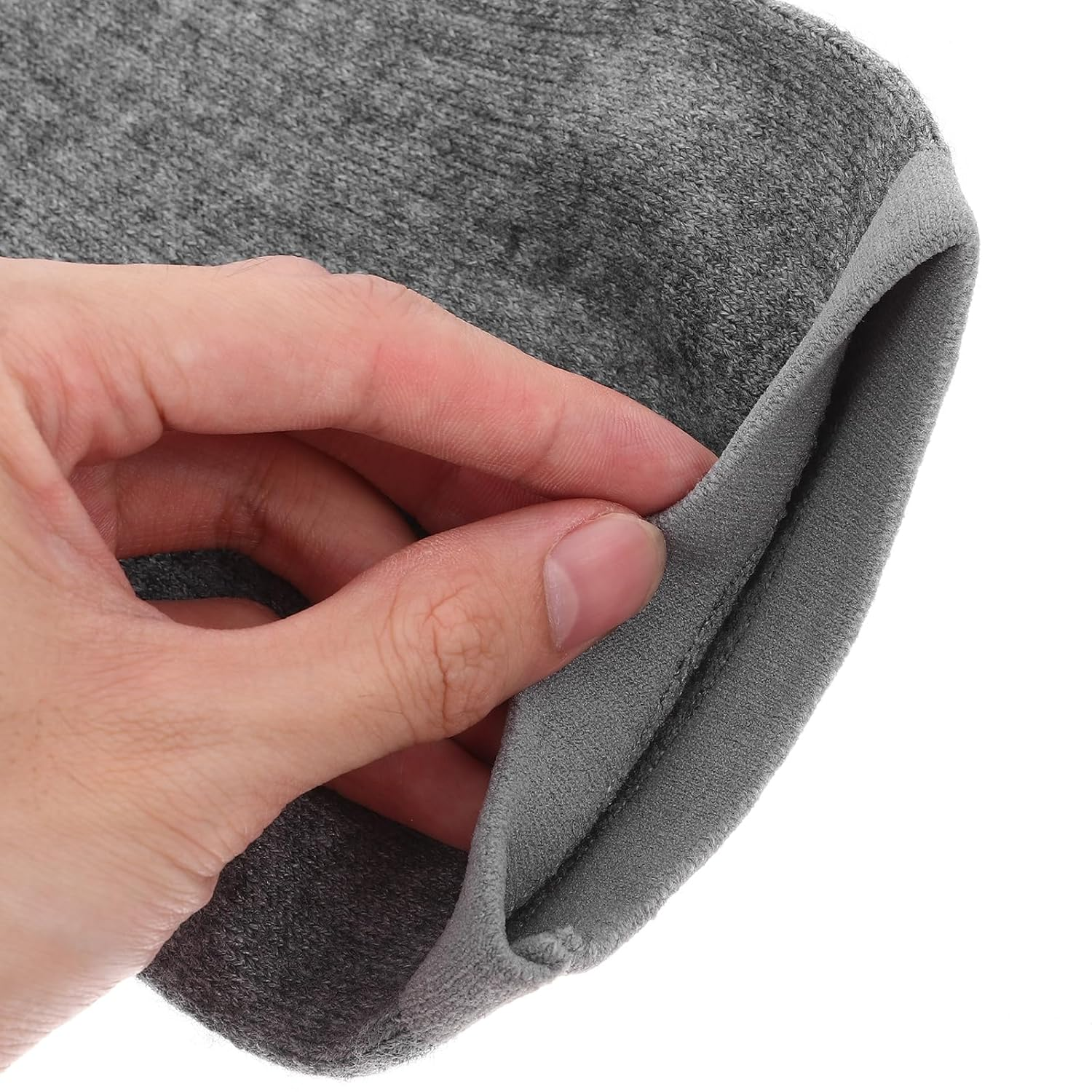 WOFASHPURET Cashmere Knee Pads, Winter Soft Thermal Knee Braces Wool Knee Sleeves Cycling Ski Running Knee Warmers Knee Compression Leg Sleeves for Men Women, Grey image number 1