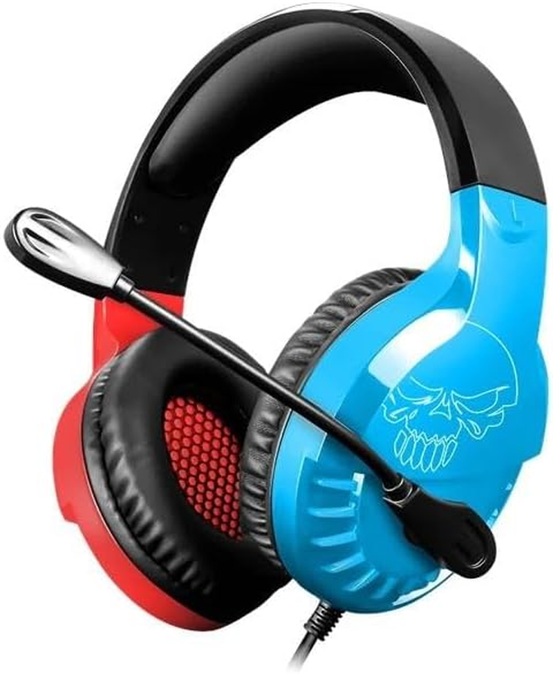 Glowster Pro Headphones with Surround Sound, Adjustable Microphone, Volume Control and Cross-Platform Compatibility, Ideal for Gaming and Communication