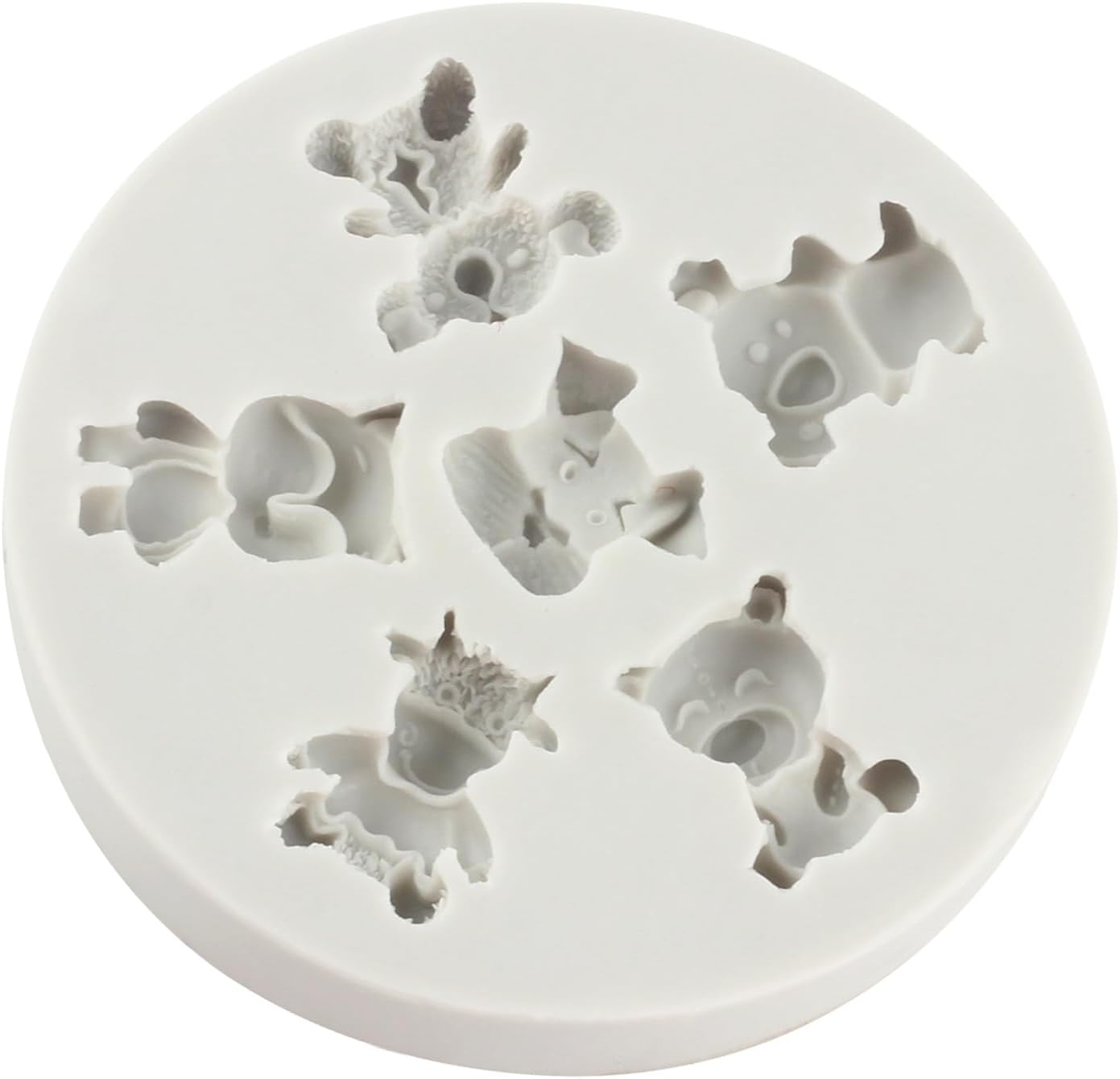 Sijiangmold Animal Fox Cub Deer Silicone Mould Fondant Moulds Baroque Style Scroll Frame Mould for Cupcake Topper Cake Decorating Candy Chocolate Rubber Paste Polymer Clay Set Of image number 5