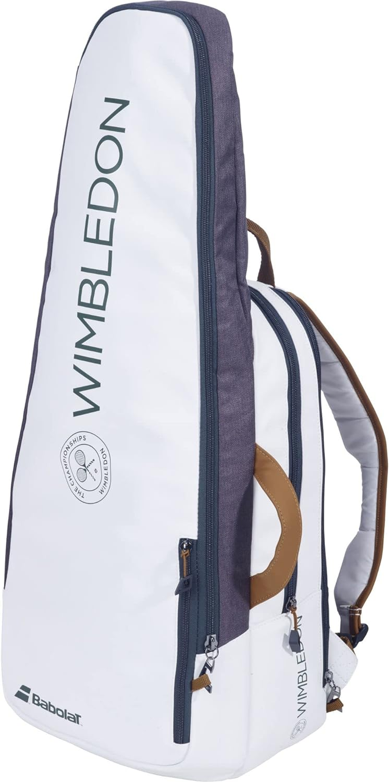 Babolat Pure Wimbledon Tennis Backpack (White/Grey) image number 2