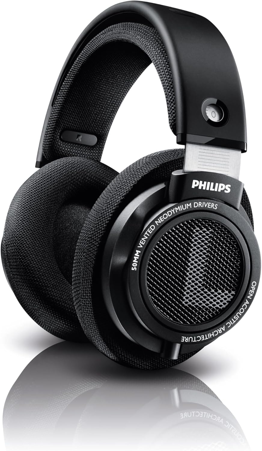 Philips SHP9500 Hifi Precision Stereo Over-Ear Headphones (Black) image number 4