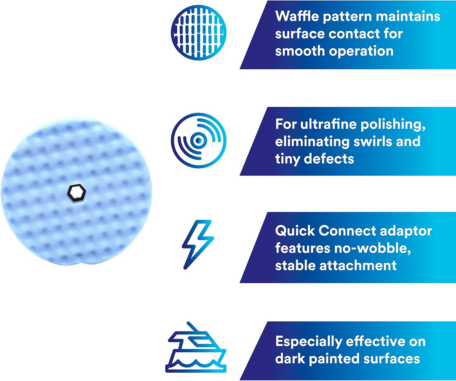 3M 05708 Perfect-It 8" Ultrafine Foam Polishing Pad image number 3