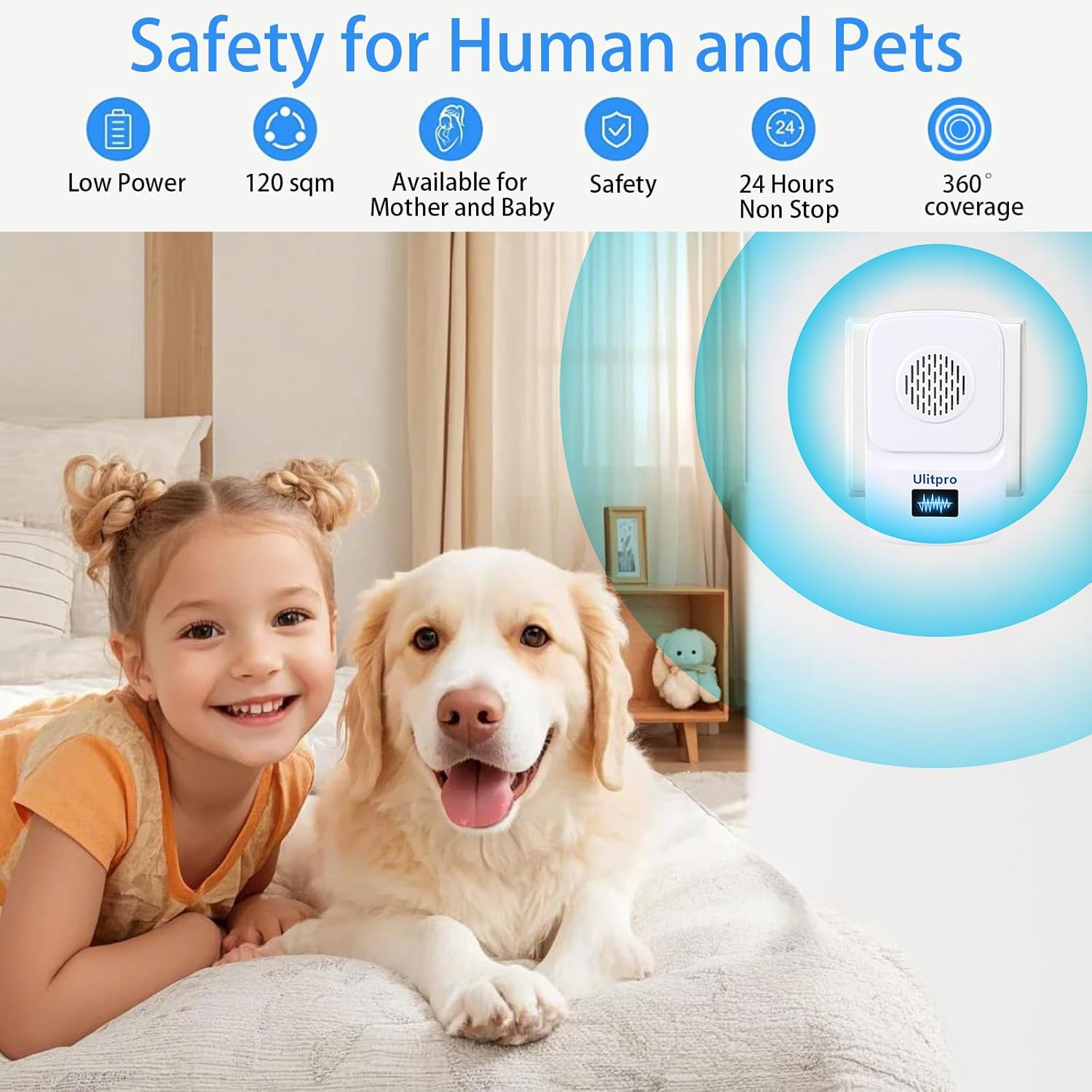 Ulitpro&zwnj; Ultrasonic Pest Control Repeller, 2025 Upgraded Indoor Ultrasonic Repellent, Electronic Pest Repellent for Roach Mouse Rodent Mice Bugs Mosquito Spider Ant(6 Packs) image number 6