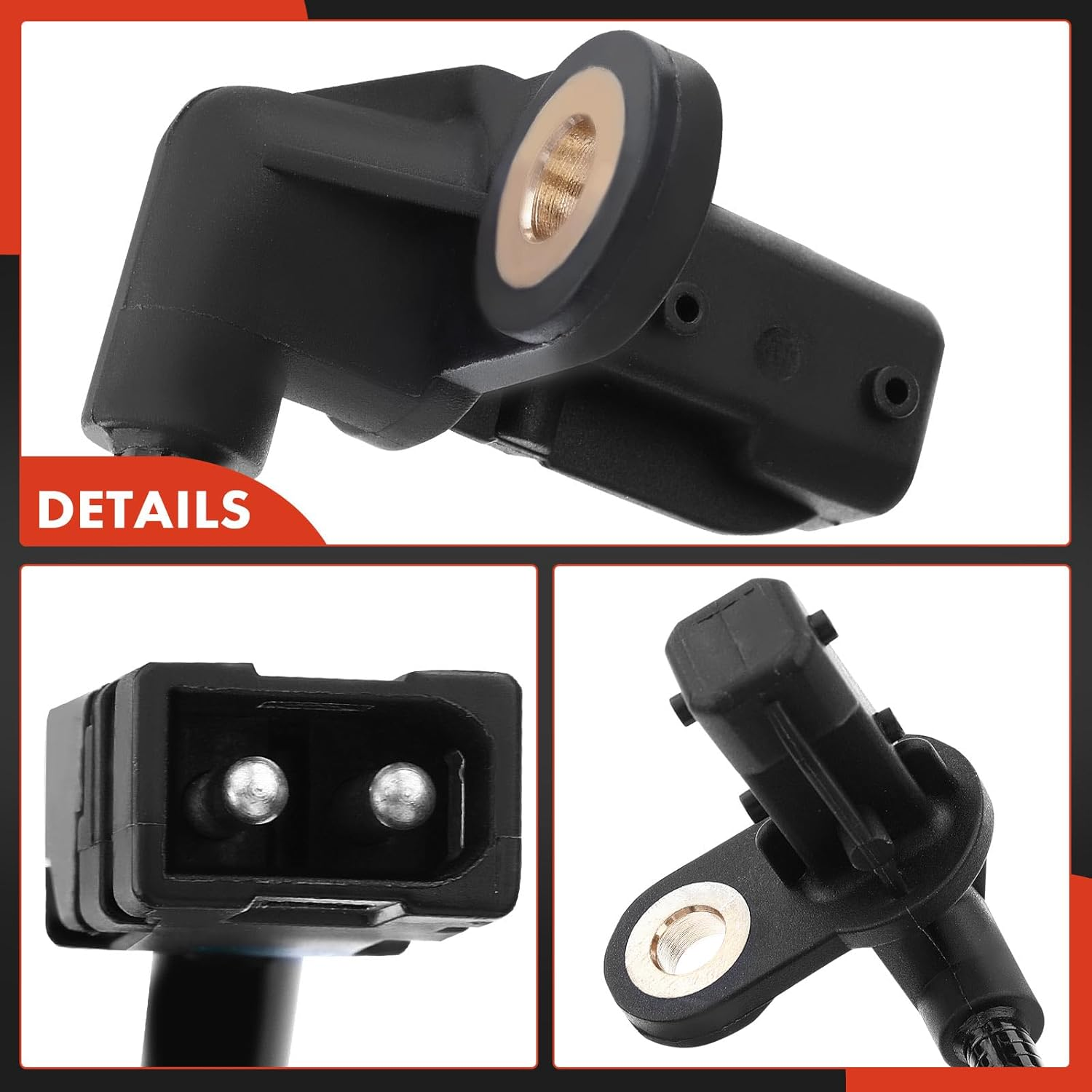 A-Premium ABS Wheel Speed Sensor Compatible with Mercedes-Benz R170 SLK200 2003-2004 SLK230 2001-2004 SLK32 AMG SLK320 Rear Passenger Side image number 1