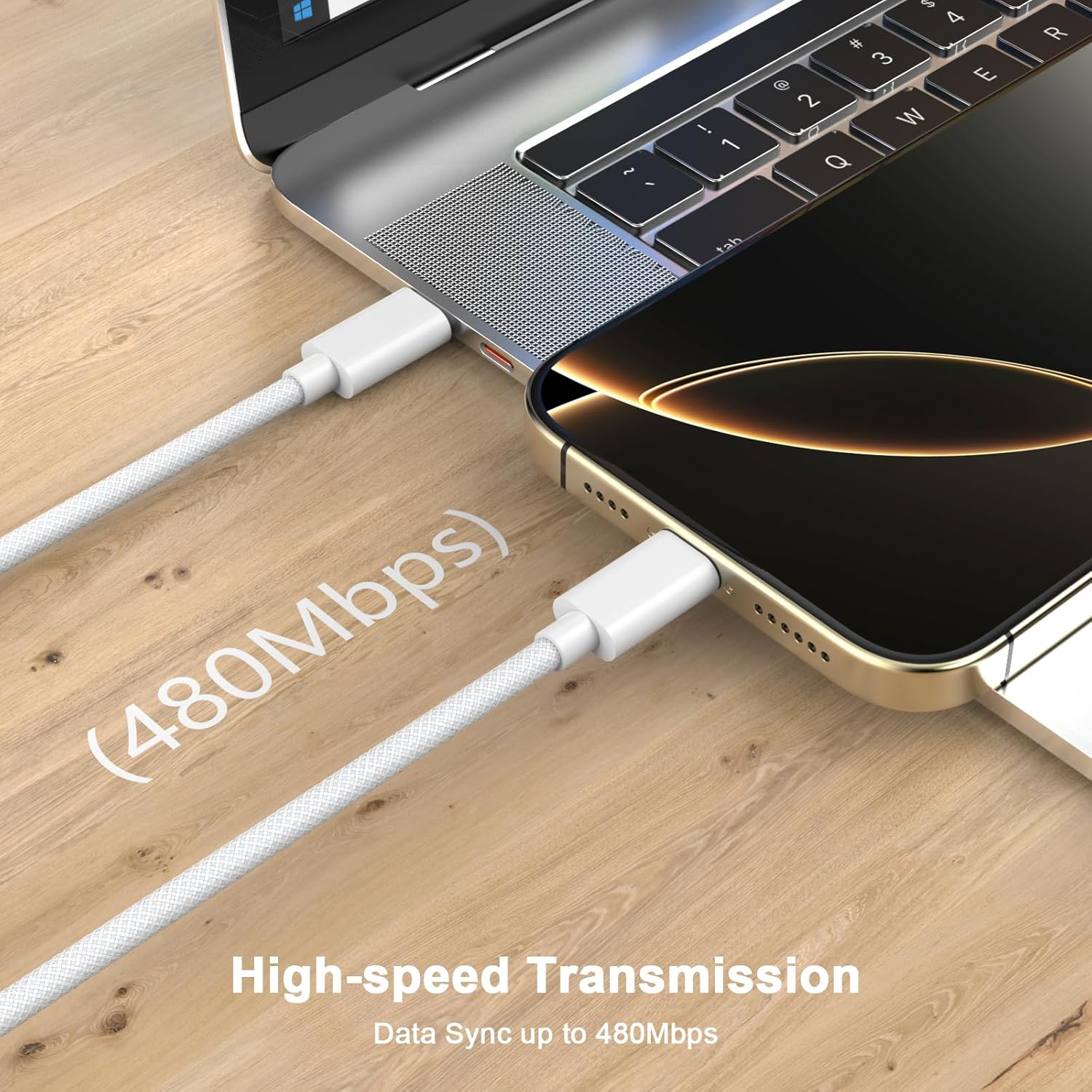 [Apple Mfi Certified] Iphone 17 16 15 Charger Cord 6FT, 2 Pack 60W USB C to USB C Charging Cable Cord Long for Iphone 17/Air/17 16 15 Pro Max/16/15, Ipad Pro/Air/Mini, Galaxy image number 4