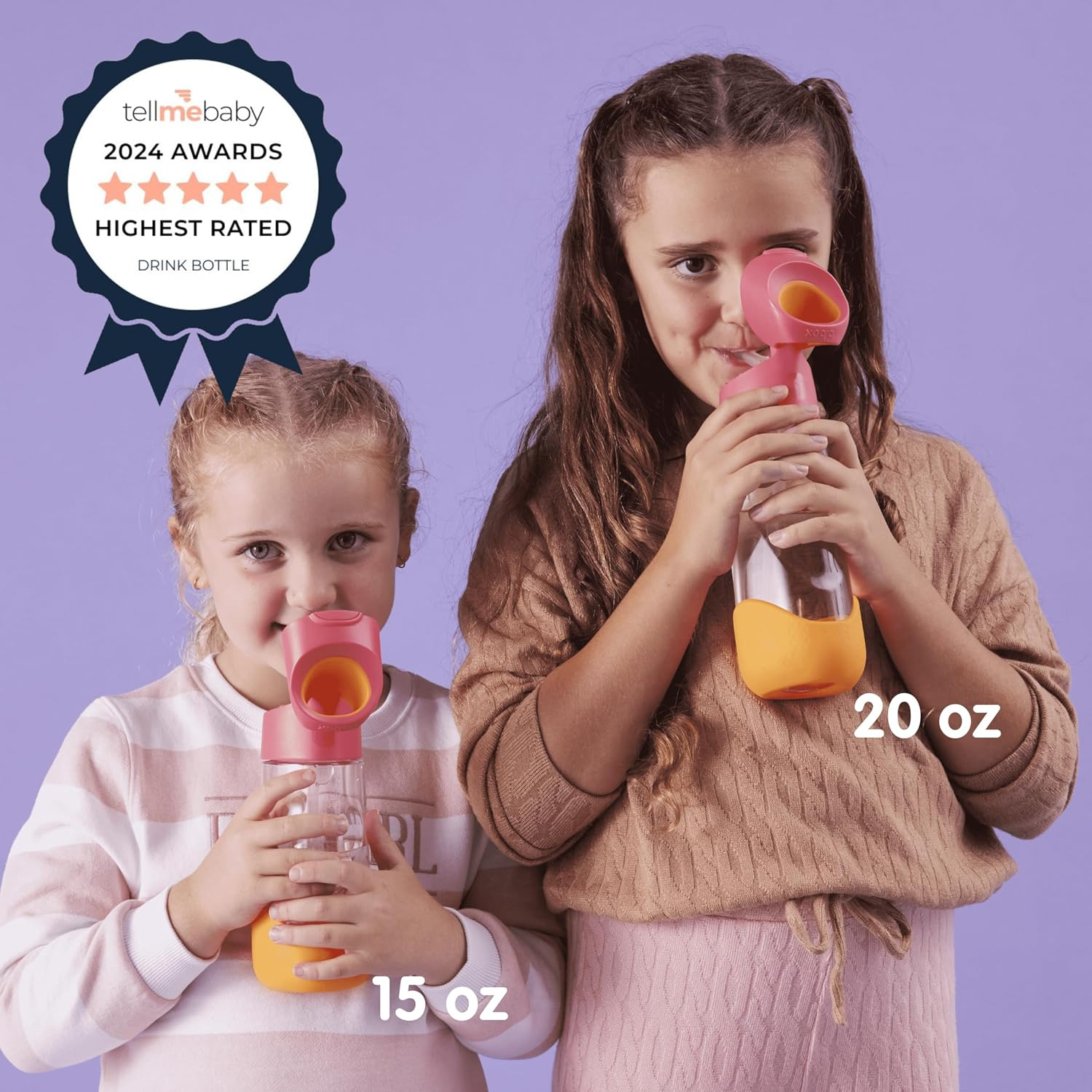 B.Box Tritan Drink Bottle, Strawberry Shake, 600 Ml Capacity - Emerald Forest image number 6