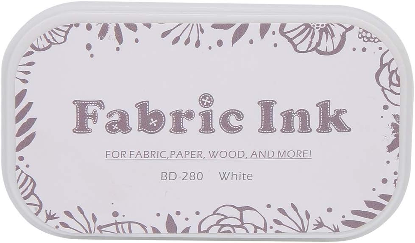 DIY Stamp Ink Pad, Clear Pattern for Paper Cloth Wood, Bright Washable Color (BD-282 Pure Black)