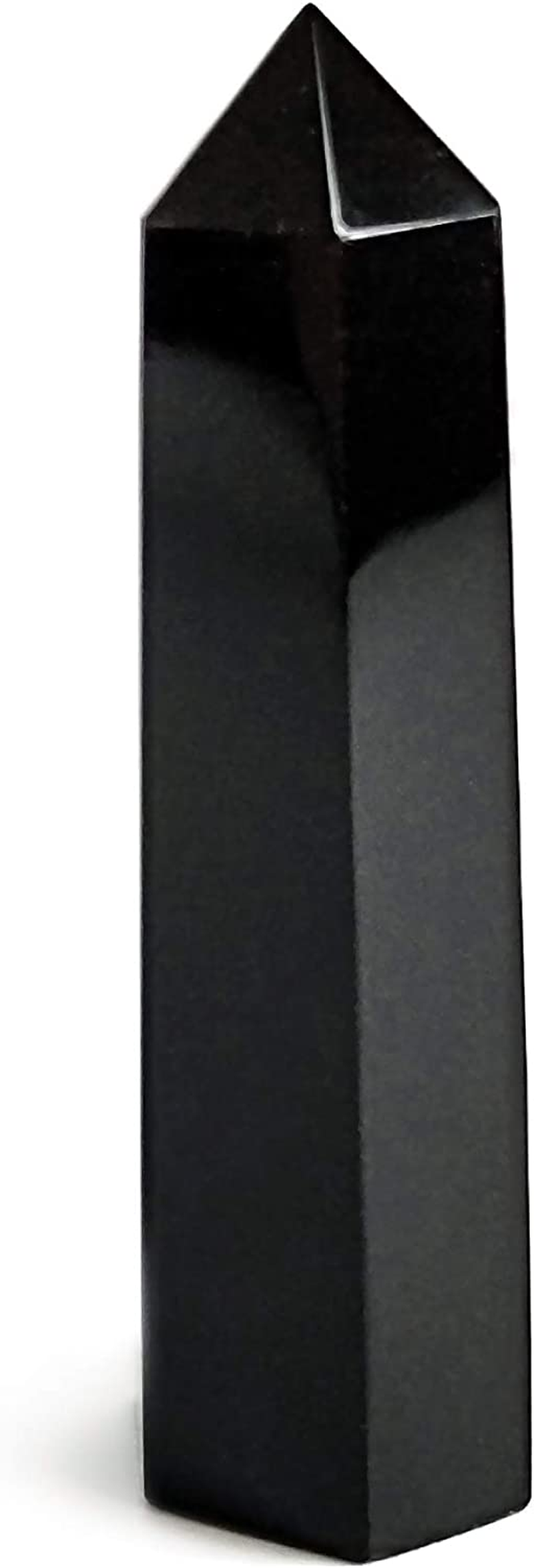 Healing Stone Wand of Clear Quartz Crystal Pointed & Faceted Prism Bar for Reiki Chakra Meditation Therapy Deco