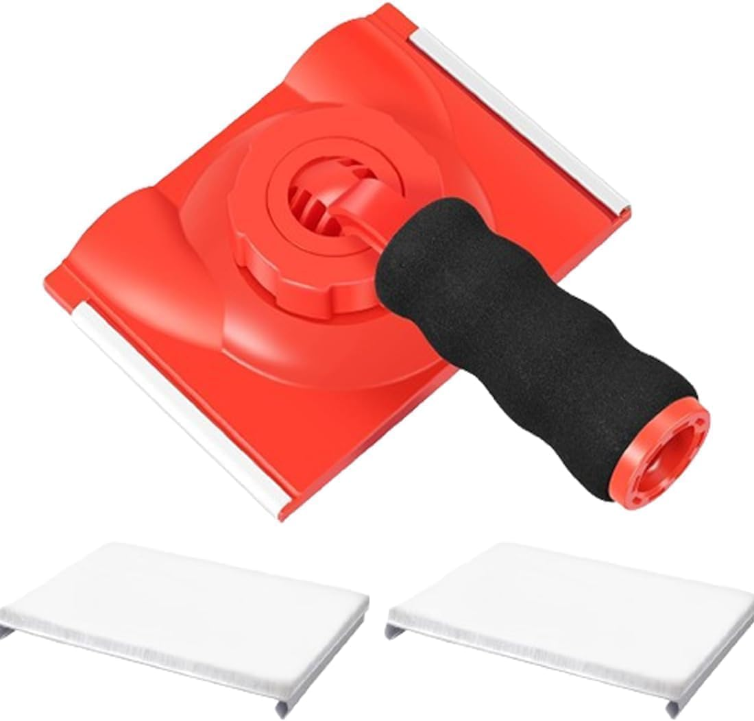 Paint Edger Trimmer with 2 Replaceable Pads, Adjustable and Washable, Rotatable Handle for Wall and Ceiling Edge Painting image number 3