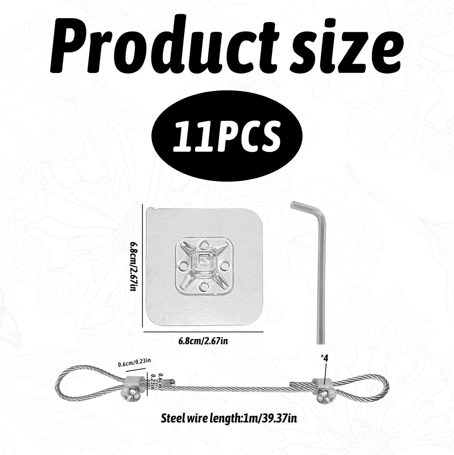 TV Anchors for Baby Proofing, 2Pcs Furniture Anchor Straps, Wall Anchors for Furniture, Adjustable TV Safety Straps, No-Drill Adhesive Strap Anchor Kit for TV, Wall Cabinet, Dresser Stand image number 1