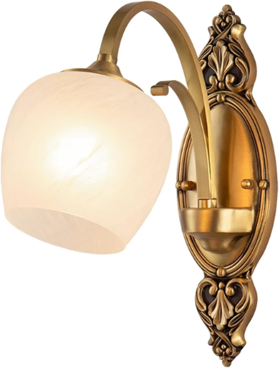 Wall Lamp 1-Light Wall Lamps Wall Lighting Fixture Frosted Glass Shade Wall Sconces for Bedroom Balcony Hallway Wall Lighting image number 1