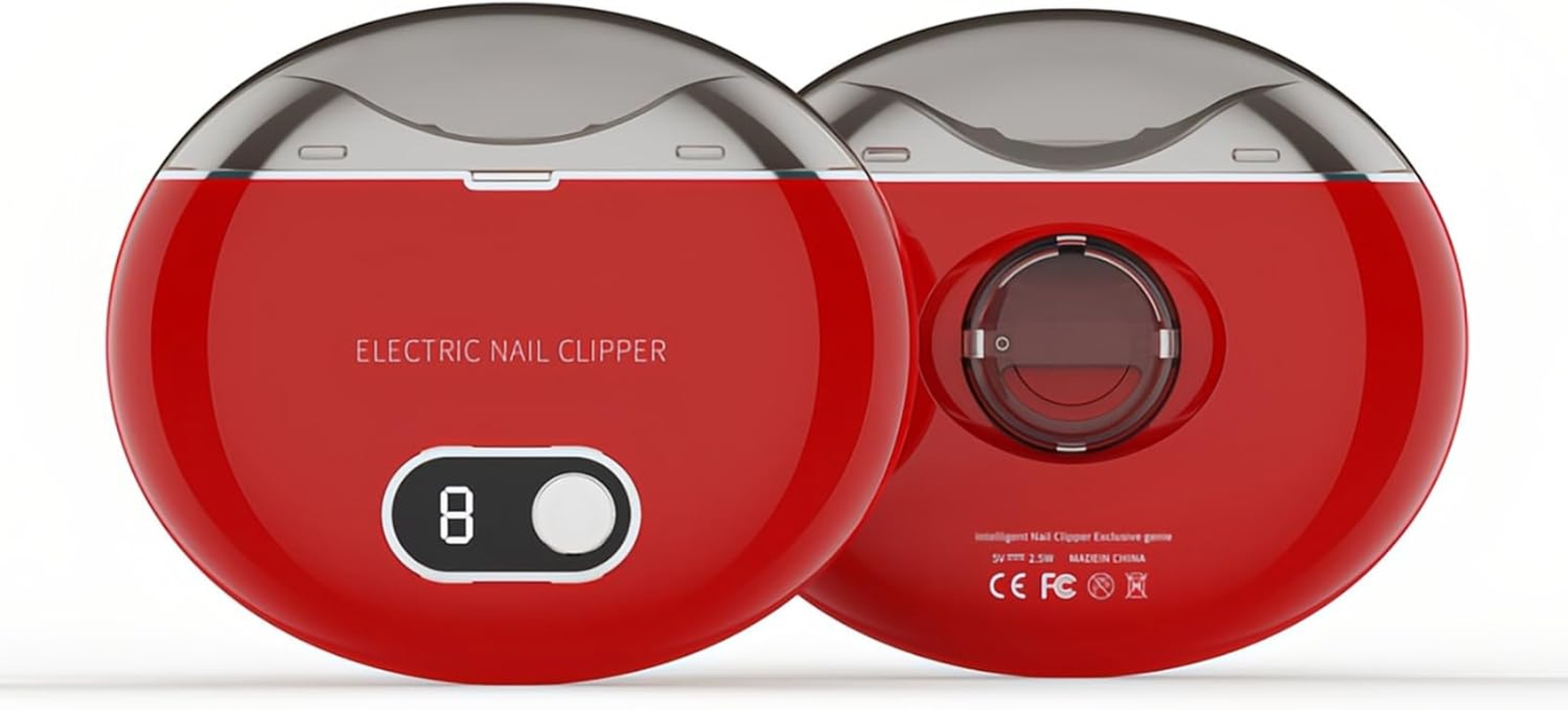 Lancoon Electric Nail Clipper with Trimming 3 Speeds Low Noise Safe Light Fingernail Grinder Nail Scraps Storage Stainless Steel Blade for Kids Adults Seniors