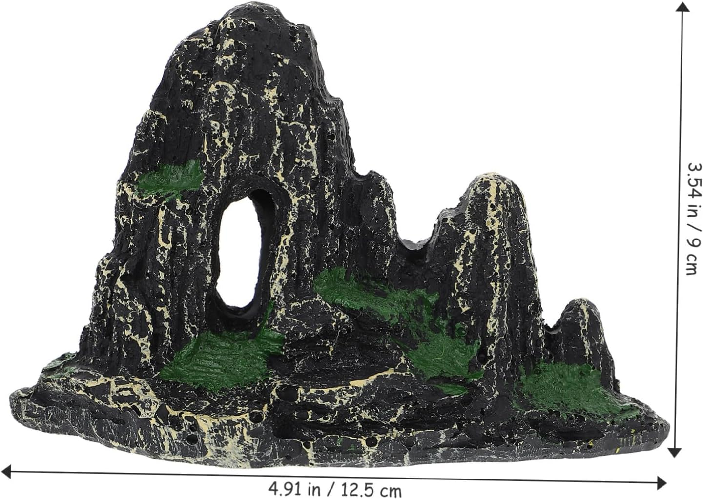 FIXOSHEE Artificial Rockery Ornament Simulation Hill Aquarium Decoration Resin Fish Tank Landscaping Statue for Aquatic Pets Aquarium Scenery image number 1