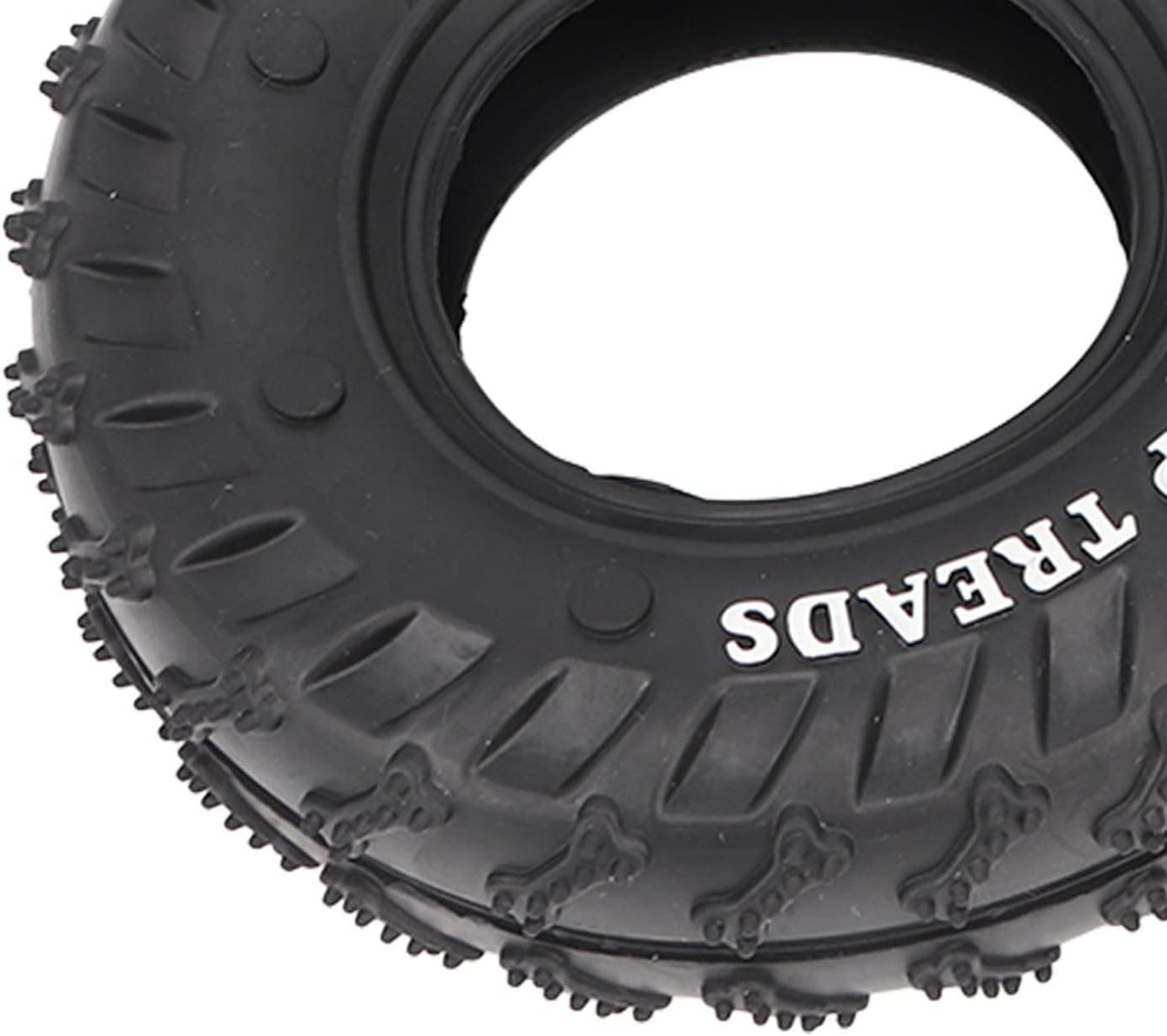 Topiky Pack of 2 Durable Rubber Chew Toy and Treat Dispenser for Powerful Chewers, Chew Toys for Aggressive Chewers, Dog Toys for Interactive Play, Medium image number 3