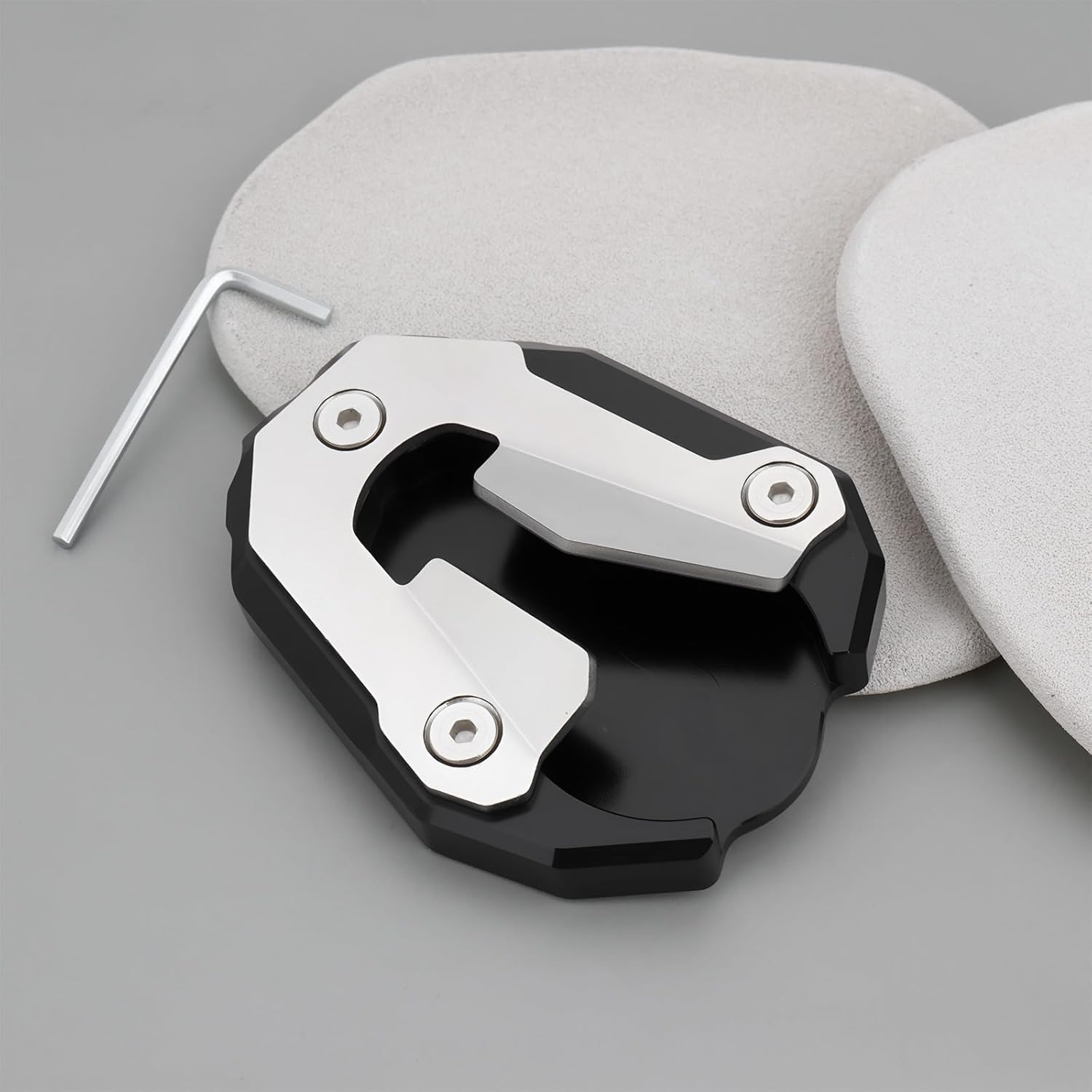 Ecsing Side Stand Enlarge Foot Plate Pad Compatible with Triumph Tiger 900 Rally Pro 2021-2025