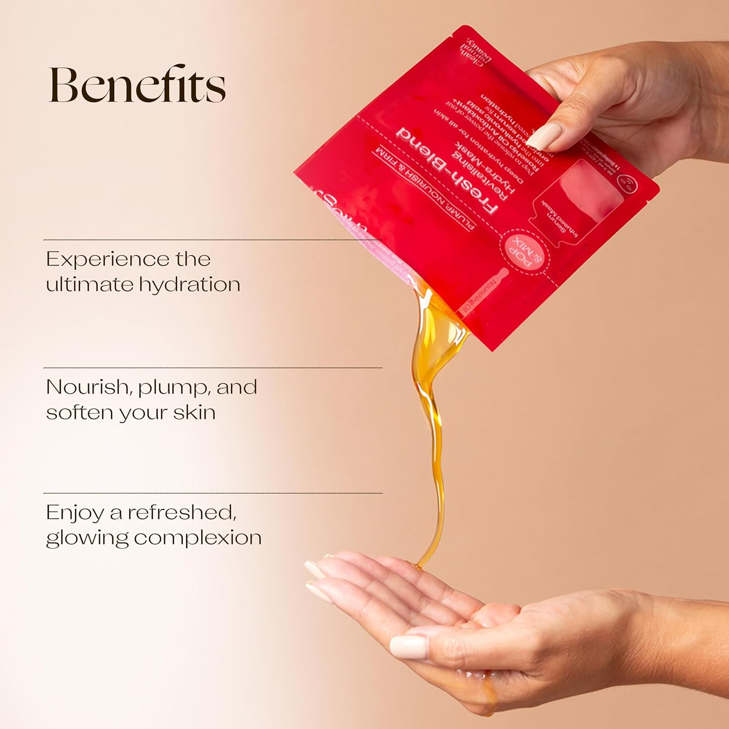 Trilogy Fresh-Blend Revitalising Hydra-Mask, Hyaluronic Acid & Rosehip Oil, 3 Sheets image number 3