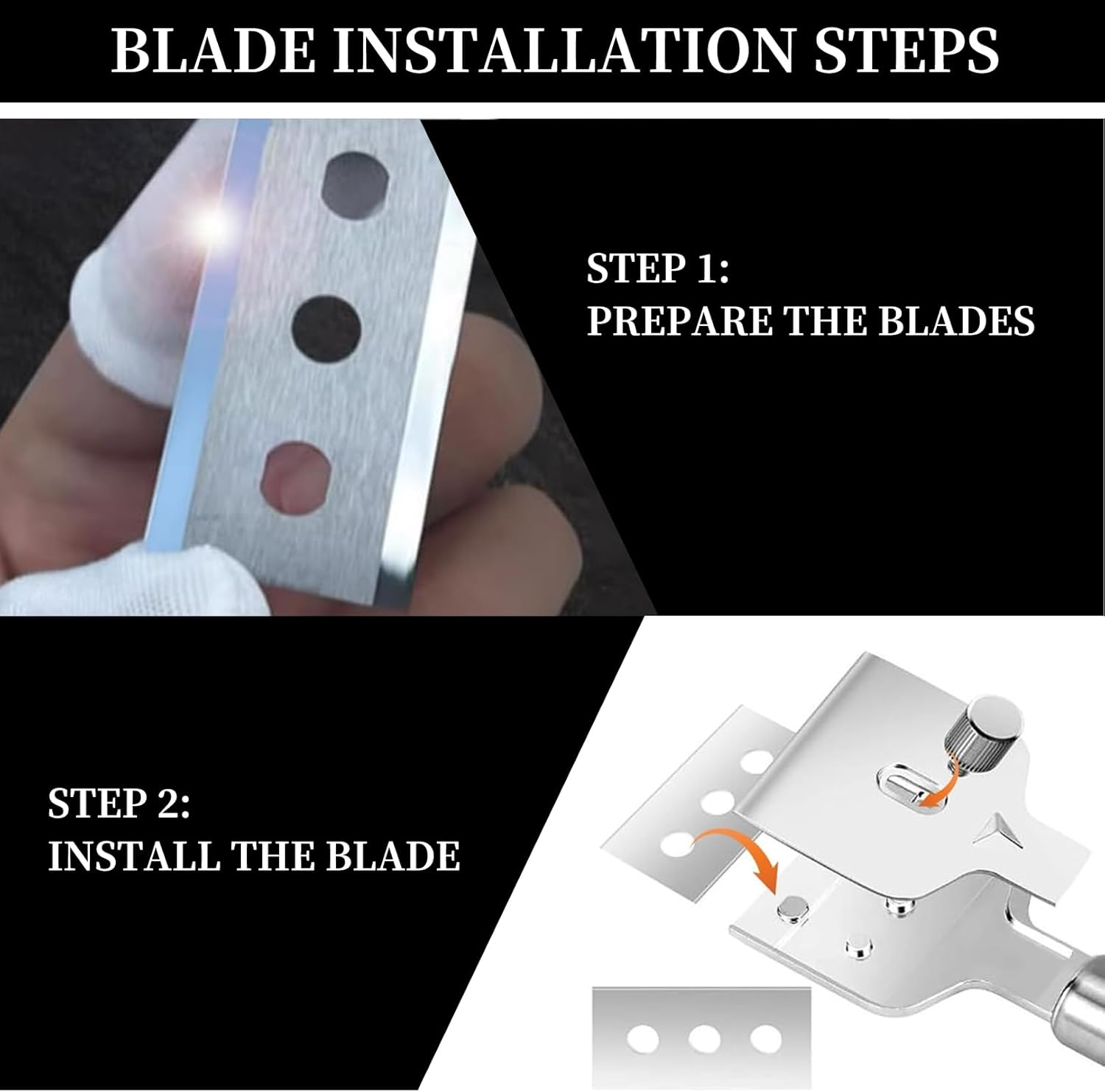 Pack of 36 Ceramic Hob Scraper Blades, Hob Scraper, Ceramic Hob Scraper, Double Sided Stainless Steel Scraper, Cooker Glass Scraper, Glass Kitchen Stove Scraper, Polish Cleaner Tool, Cleaning image number 6