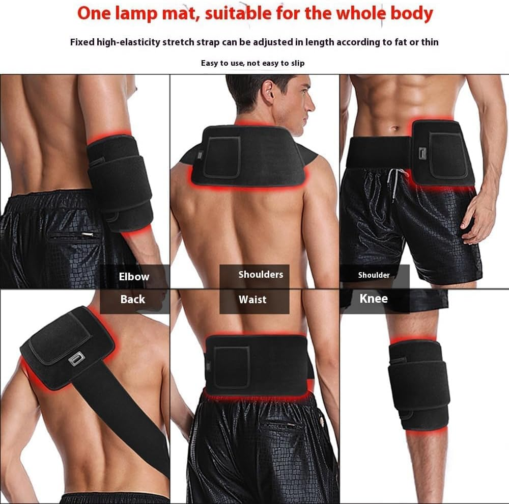 Red Light Belt with 120 Pcs 660Nm Red and 240 Pcs 850Nm Infrared Light LED Bead- Equipped with Timing Function - High Stability and Adaptability Straps for Home Office & Gym image number 5