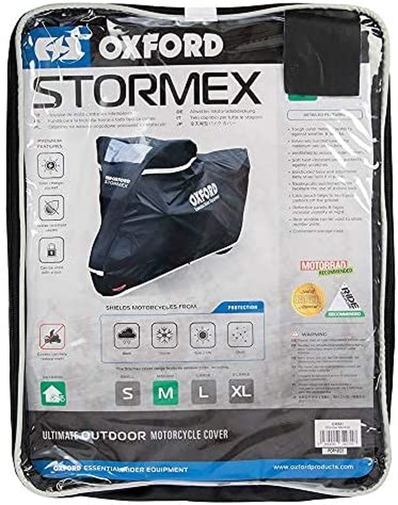Oxford - Stormex Cover Outdoor Motorcycle Bike Protective Cover Sizes Small to XL and E-Bike image number 1