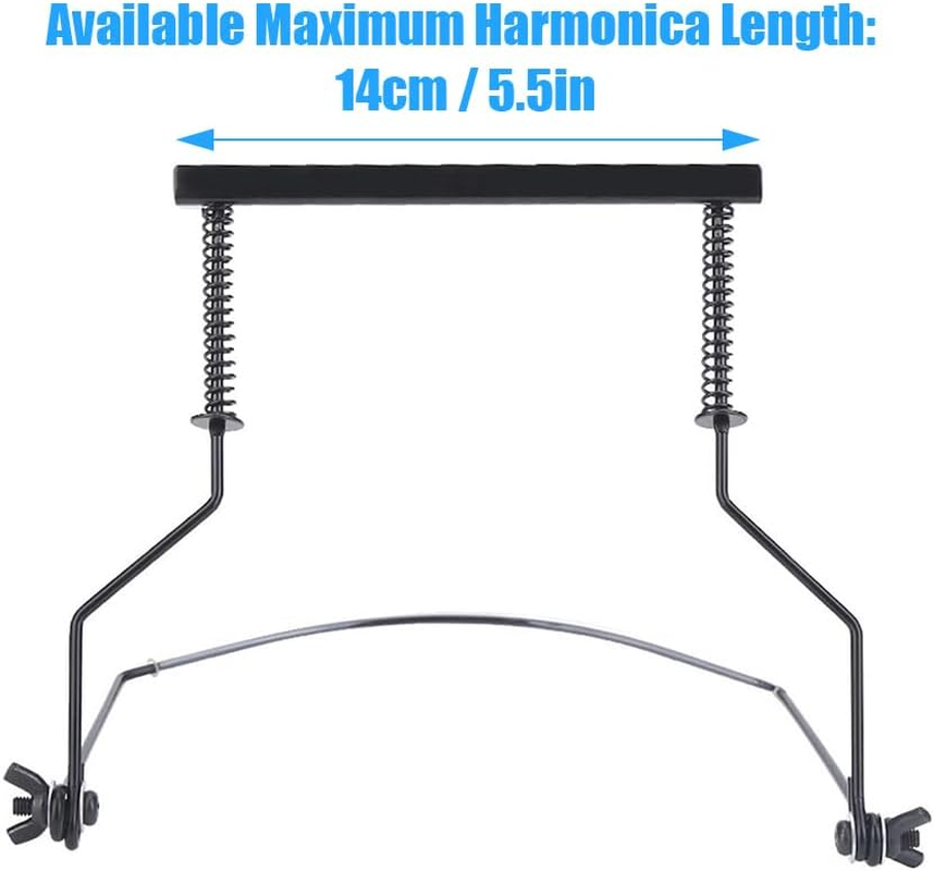 Harmonica Holder 10 Hole Harmonica Neck Harp Holder Protector Harmonica Set Harmonica Support Rack image number 2
