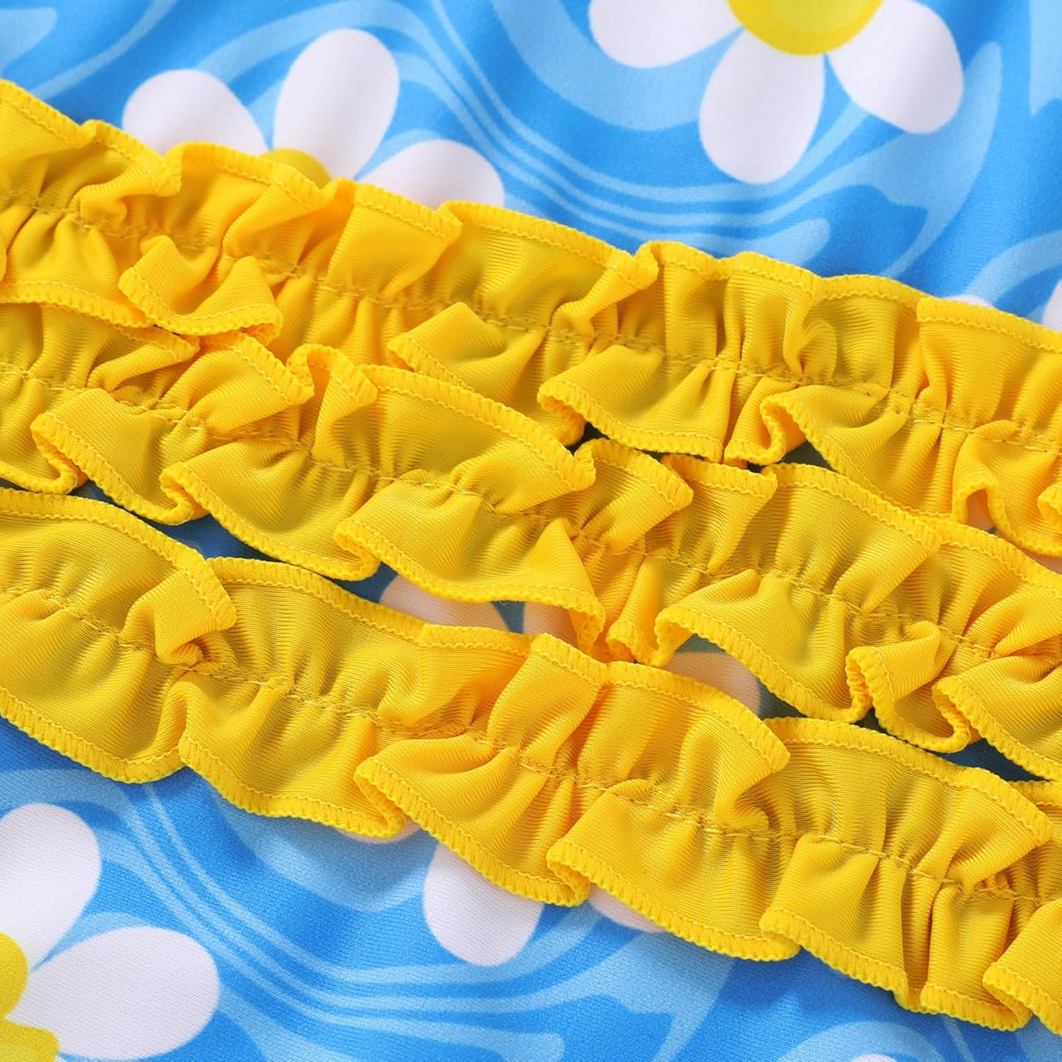 YOUNGER TREE Toddler Baby Girl Swimsuit Infant One Piece Bathing Suits with Hat Newborn Summer Beach Swimwear image number 5