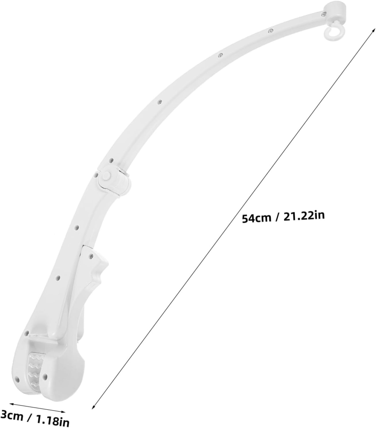 BESPORTBLE Crib Mobile Stand and Bed Bell Holder Arm for Baby Nursery, Wood-Grain Rotating Mobile Arm Compatible with Baby Cot, DIY Cloud-Shaped Crib Decoration Accessory for Infant Bed image number 4