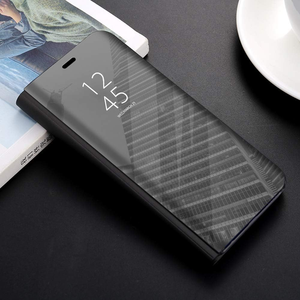 DEDUX Case Compatible with Samsung Galaxy S25 plus 5G Clear View Stand Case, Mobile Phone Case Flip Protective Case for Samsung Galaxy S25 plus 5G, Black - Silver image number 2