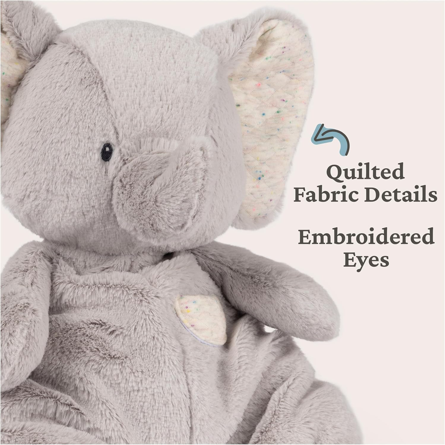 Gund Oh so Snuggly Elephant Stuffed Animal Plush Toy, Large image number 5