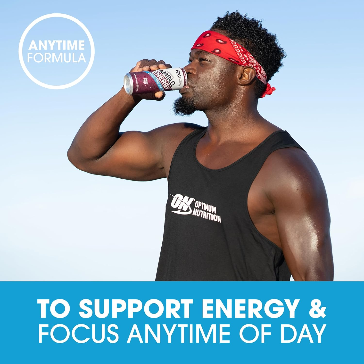 OPTIMUM NUTRITION Amino Energy + Electrolytes Sparkling Hydration Drink, Grape Flavour, 355Ml, 12 Pack image number 5