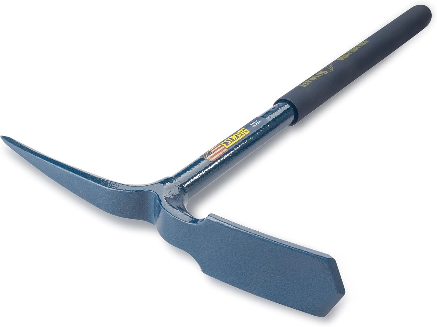 ESTWING Geo/Paleo Rock Pick - 25" Geologist Tool with All Steel Construction & Vinyl Cushion Grip - GP100, Blue image number 2
