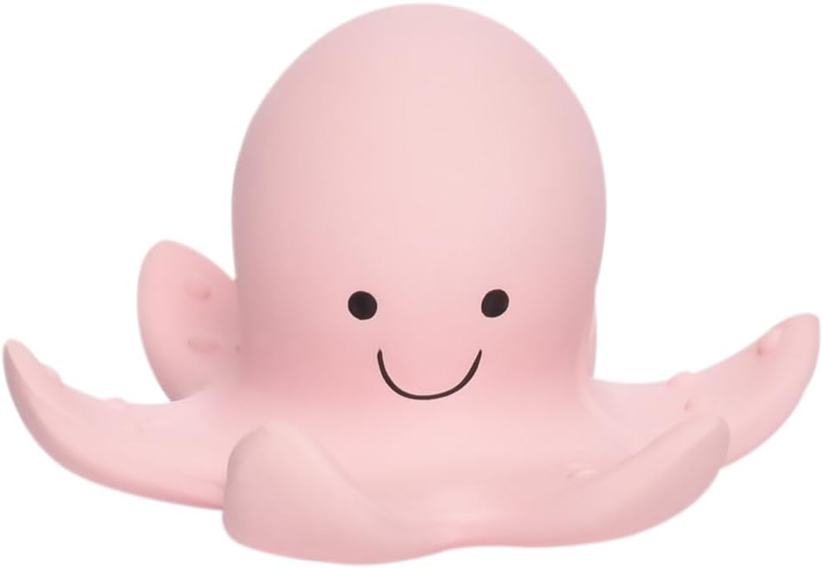 Tikiri Fully Enclosed Octopus All Rubber Ocean Buddy Rattle Teething Toy image number 3