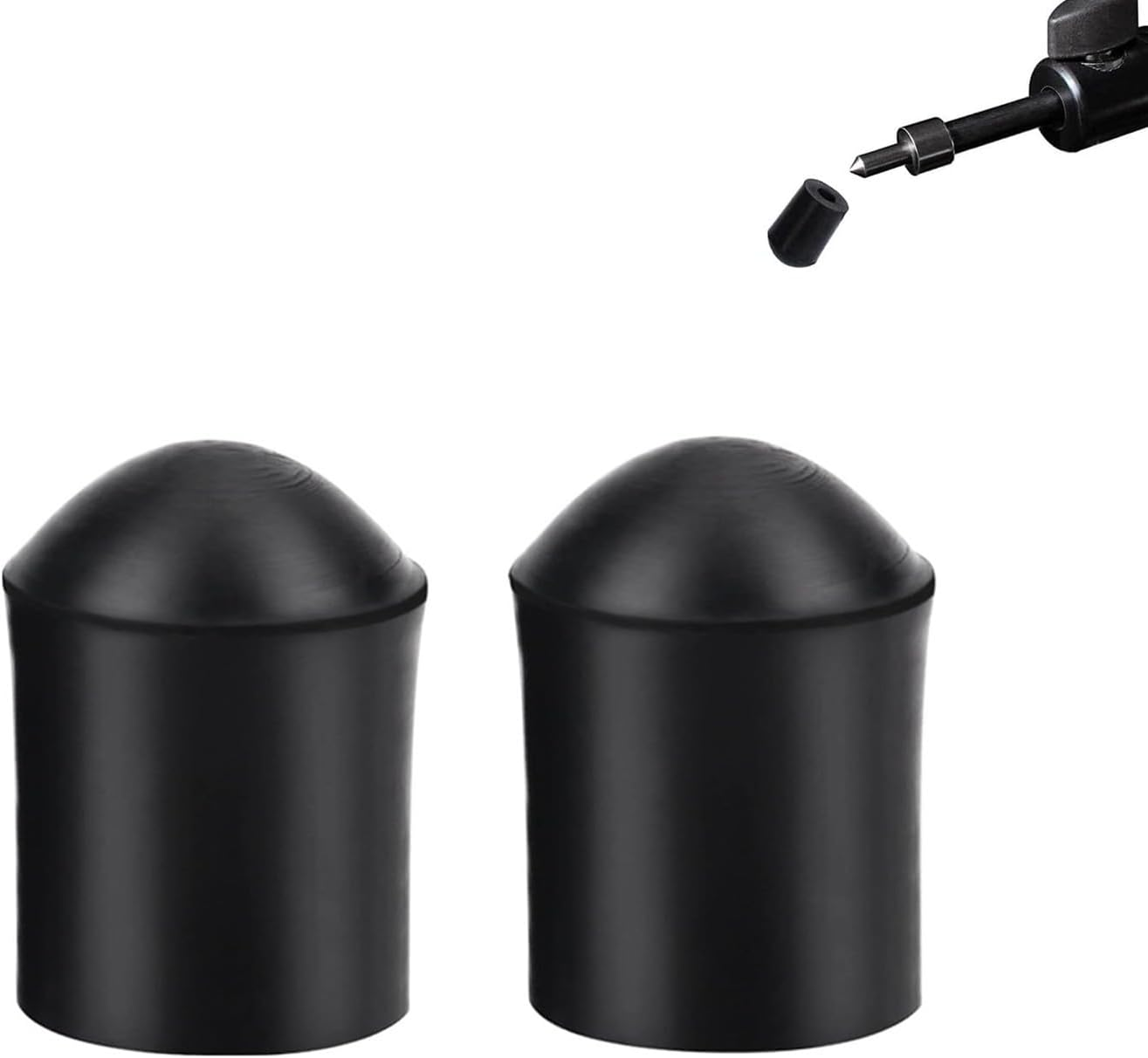 Coehaopike Cello Accessories Bass Endpin Bass End Pin Protector Cello Stopper Rubber Tip for Cello Endpin Cello Supply Endpin Rubber Pad Protector for Cello Replacement Cello (2, 2.5 * 1.8 * 1.8 Cm) image number 1