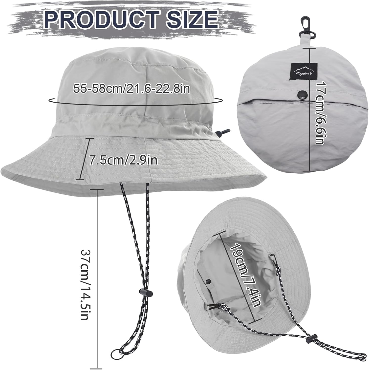 Velado Sun Hat for Women Men Wide Brim Bucket Hat UPF50 UV Protection Adjustable Cap for Summer Fishing, Hiking, Camping, Garden, Farming, Outdoor Exercise