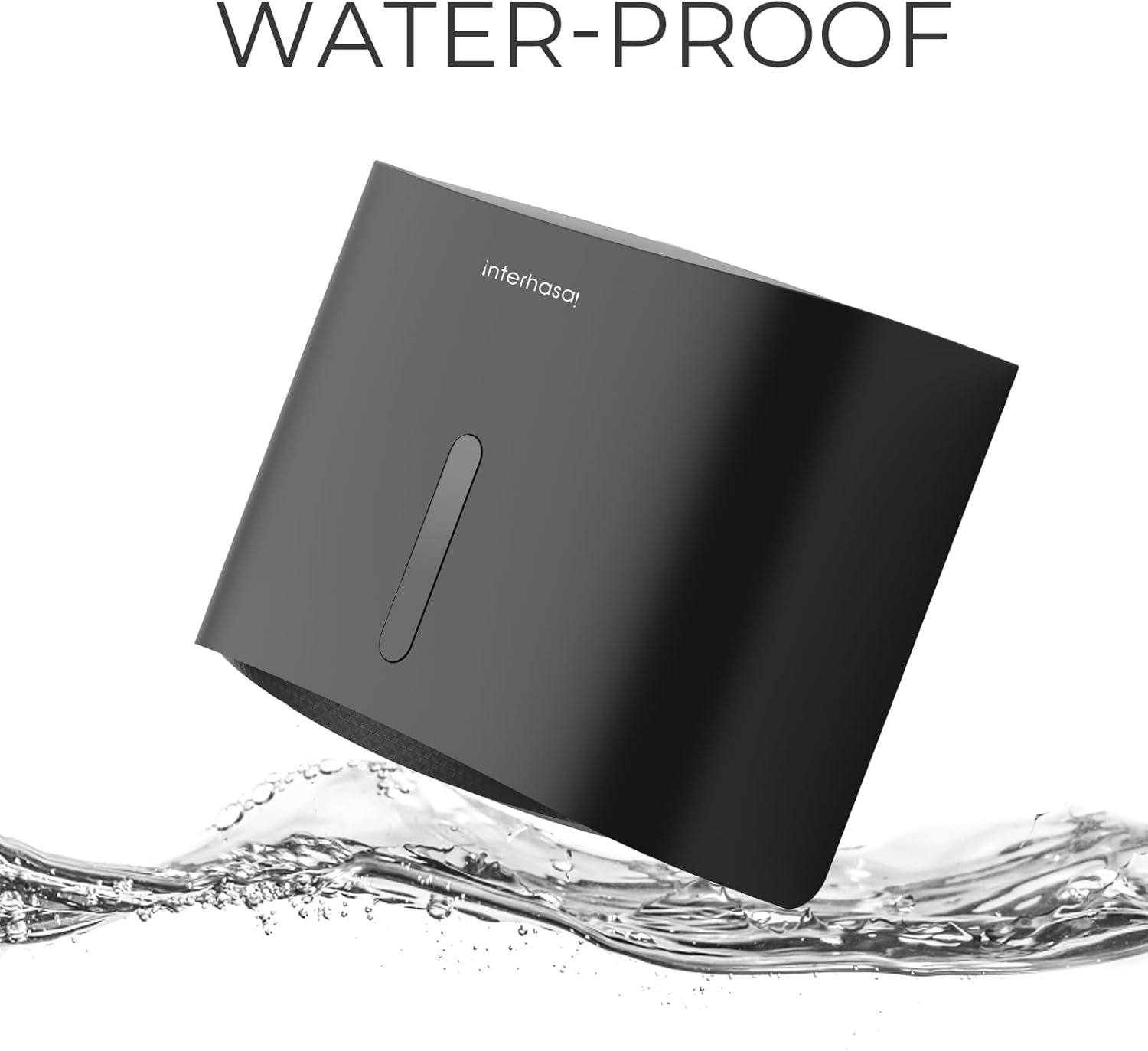 Interhasa! Paper Towel Dispenser Wall Mounted Commercial Hand Tissue Box Holder Suitable for Foldable Tissue Paper for Bathroom, ABS 278 * 102 * 215 Mm 0.52 Kg Black image number 6