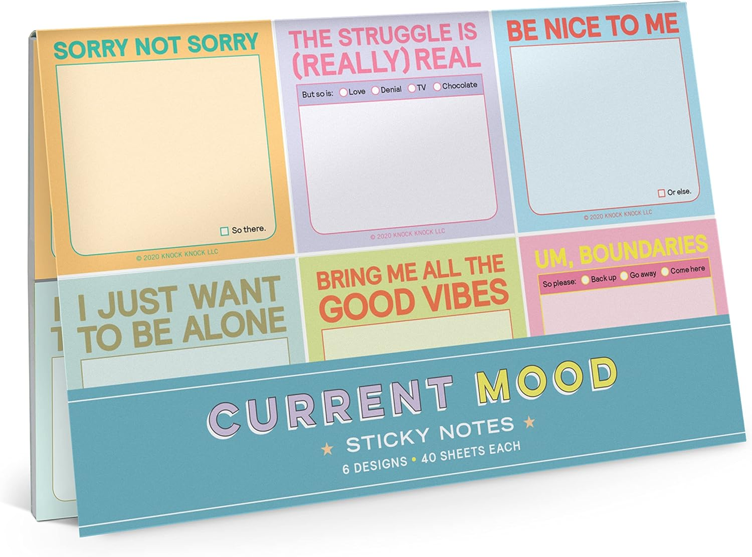 Knock Knock Sticky Notes Packet, Honest Acronyms