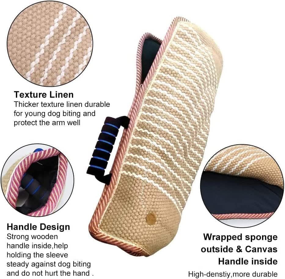 LIODUX Dog Bite Training Set - Sleeve, Pillow Tug Toy, Training Stick - Professional Equipment for K9, Puppy, Interactive, Fetch image number 6