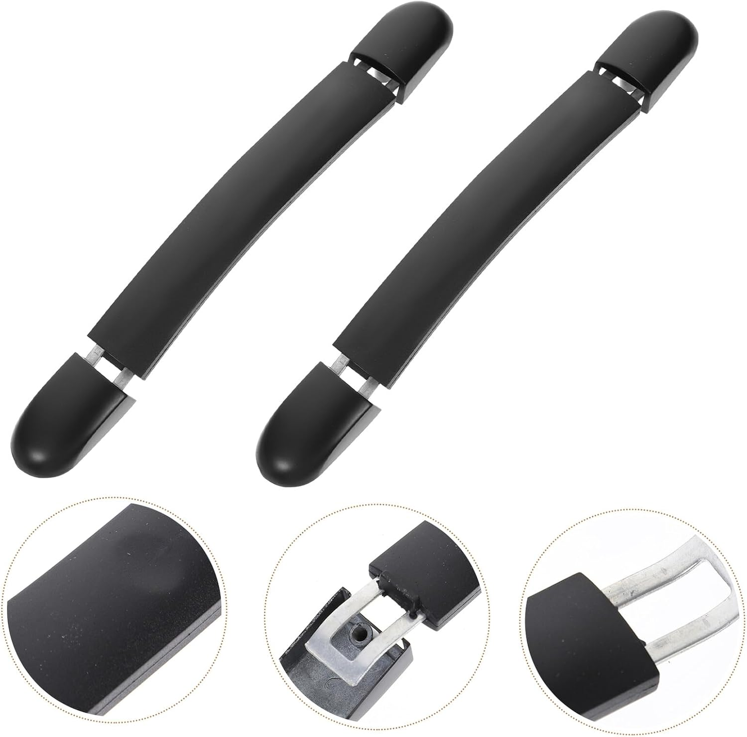 Yardenfun 2Pcs Plastic Replacement Suitcase Handle Grip for Luggage Case Travel Suitcase Luggage Handle Replacement Accessories image number 2