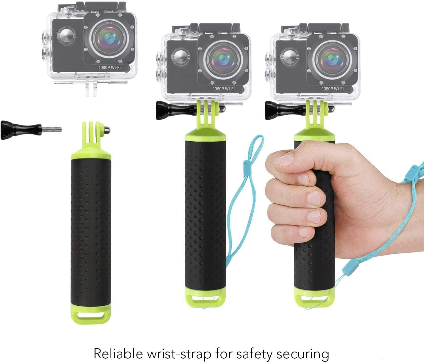 WOLFANG Floating Grip Action Cam Selfie Snorkeling Swimming Diving image number 5