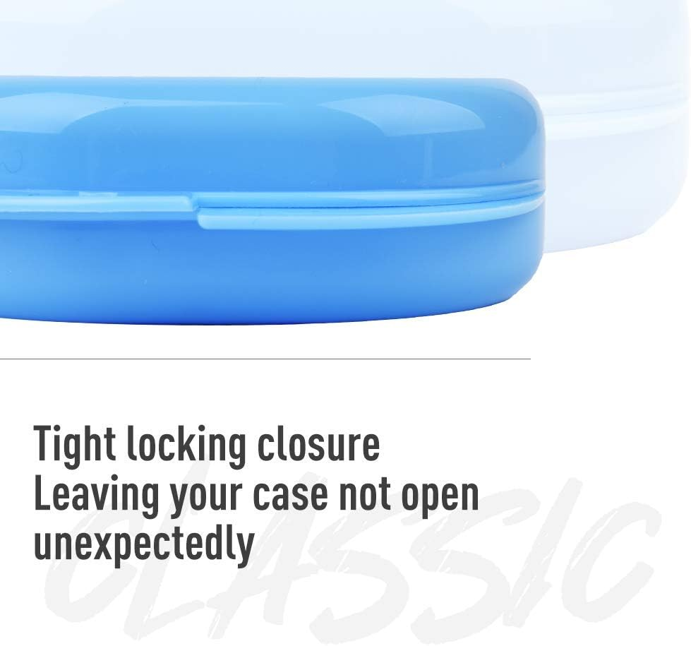 Retainer Case with Adjustable Vent Holes, Slim Aligner Case with Retainer Remover Tool, Chew and Brush, Portable Holder for Dentures, Mouth Guards, Aligners(Color:Colorful) image number 2