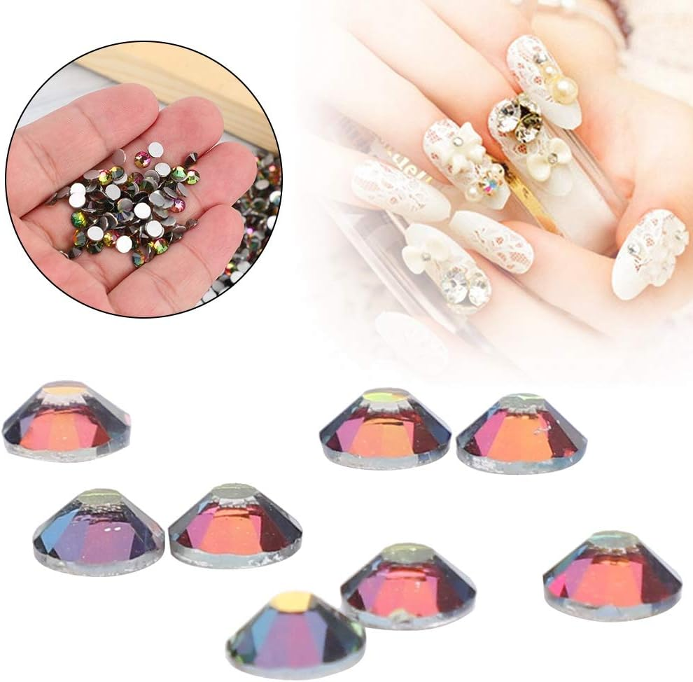 1440Pcs Hot Fix Flatback Rhinestones Glass Diamantes Gems Crystal Nail Art Decoration for Nails Decoration Makeup Clothes Shoes image number 2