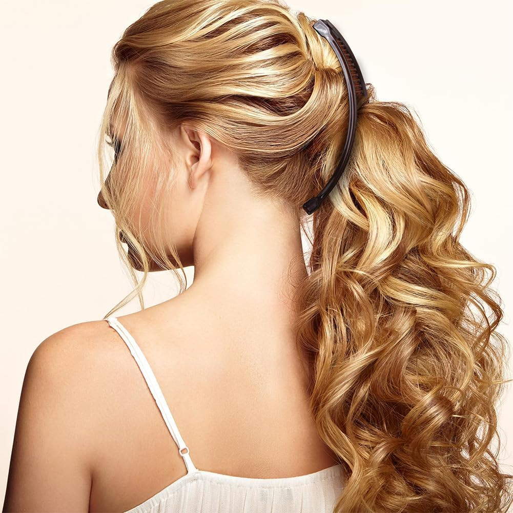 Set of 3 Banana Clips Hair Non-Slip Banana Clip Vintage for Thick Thin Hair Robust Hair Clips Women with Extra Hold Lightweight Hair Accessories for Women Girls image number 4