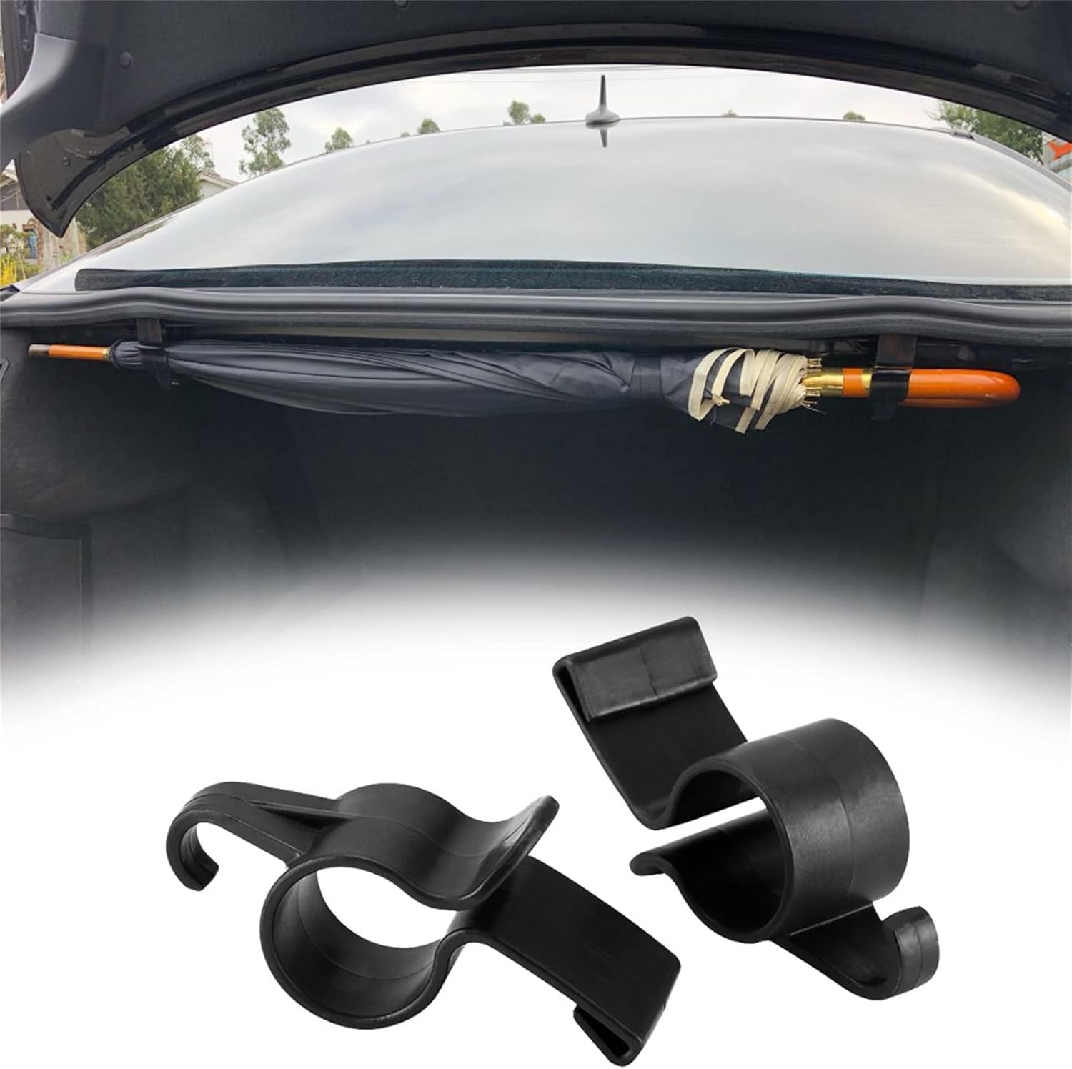 Car Trunk Organizer Umbrella | Car Trunk Umbrella Clip | Easy to Use Heavy Duty Car Trunk Umbrella Holder for Most,Trucks image number 6
