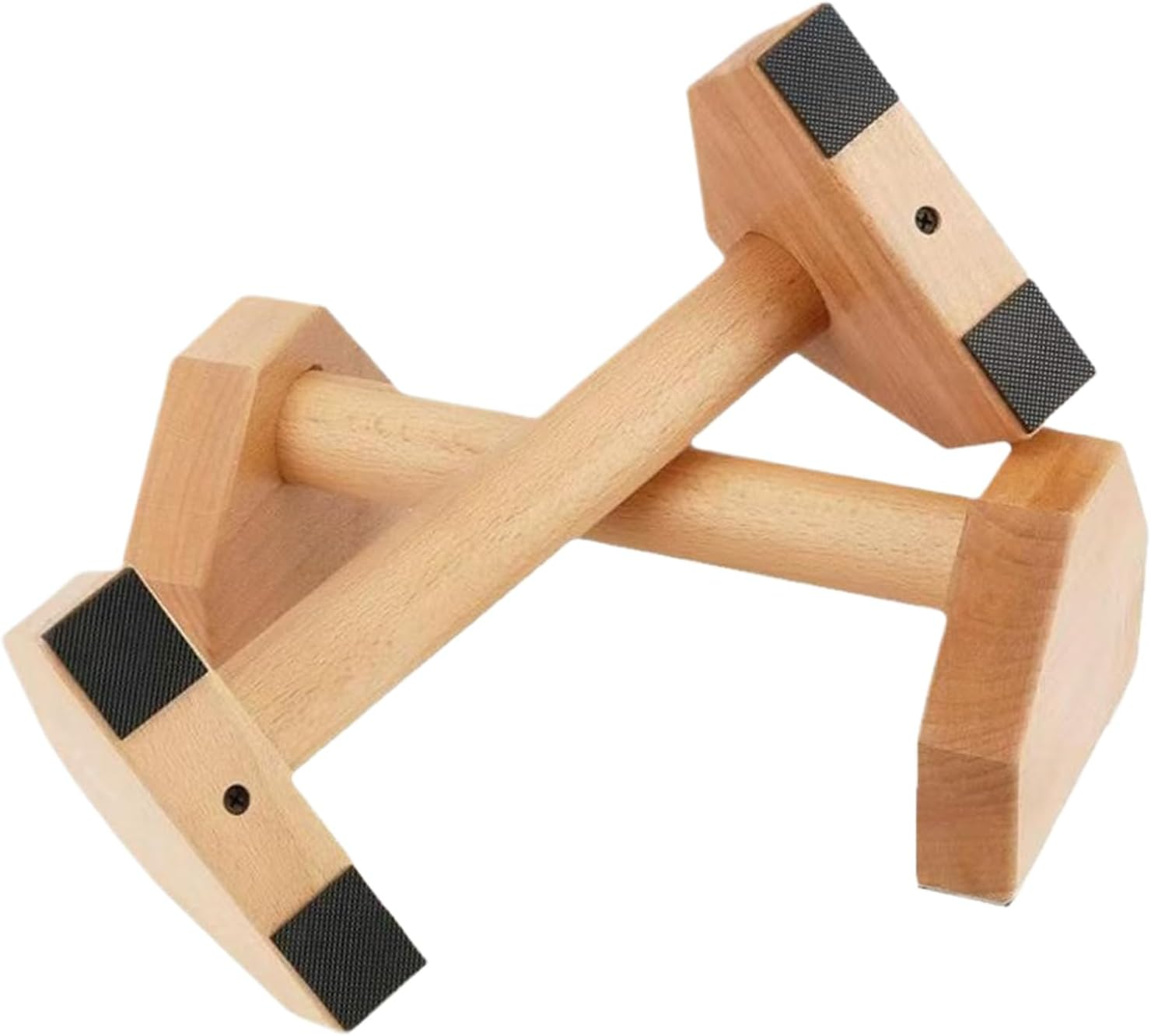Push up Bar,Comfortable Small Wood Strength Training Aid | Workout Equipment Handstand Blocks,For Home Gym Indoor Floor Office Dorm image number 5