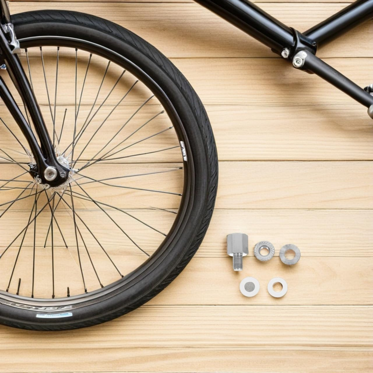 POPETPOP Bike Trailer Hitch Coupler Bicycle Trailer Attachment Adapter Heavy-Duty Extension Screw for Family Outdoor Pets Boy Girl image number 3