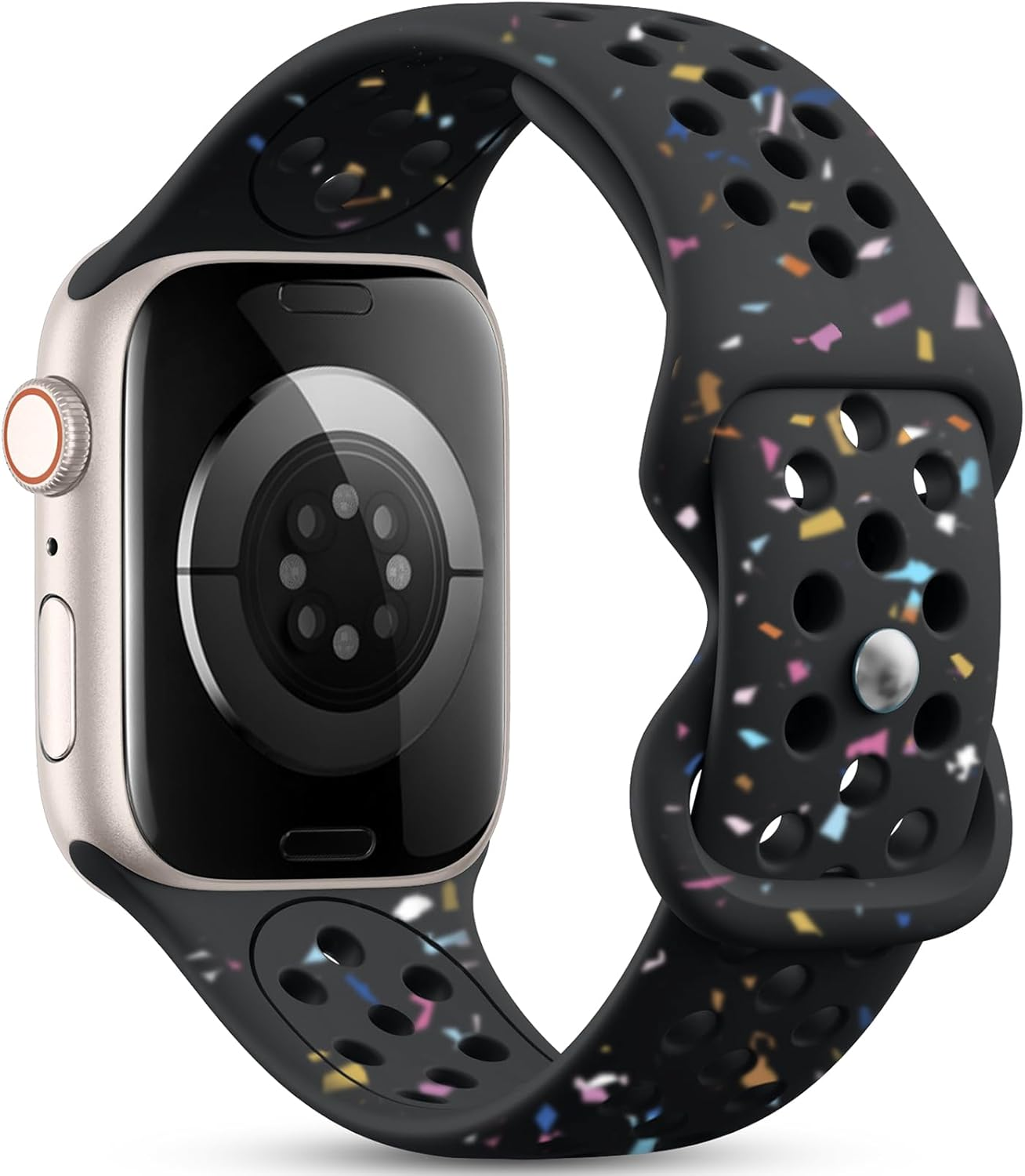 WJK Compatible with Apple Watch Band 38Mm 40Mm 41Mm 42Mm 44Mm 45Mm 46Mm 49Mm Women Men, Recycled Plastic Breathable Sport Strap for Iwatch Series 11 10 9 8 7 6 5 4 3 2 1 SE Ultra 3 2 1, Multi Colors