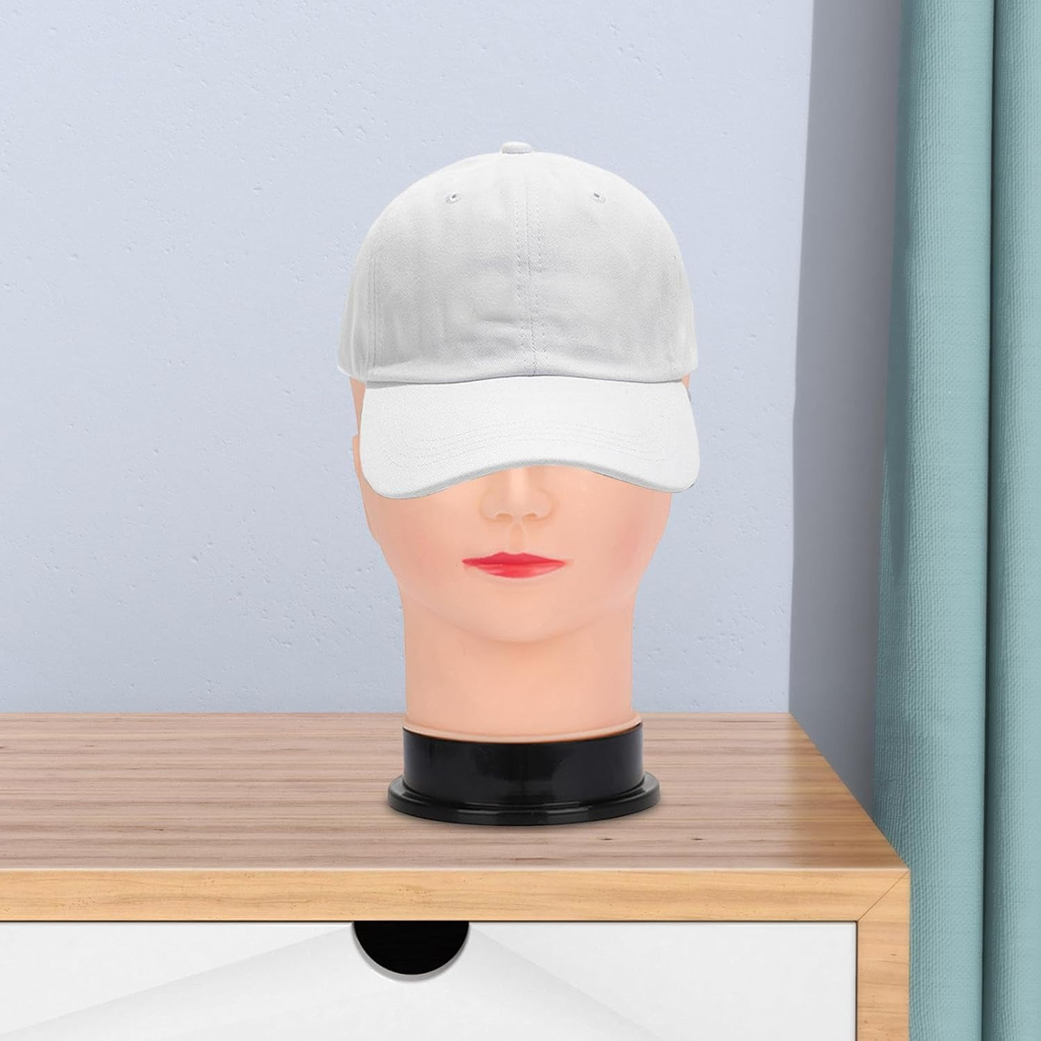 Eigell Female Mannequin Head Wig Display Head Cosmetology Mannequin Head Lightweight Manikin Head Head Model for Headset Glasses Hat image number 4