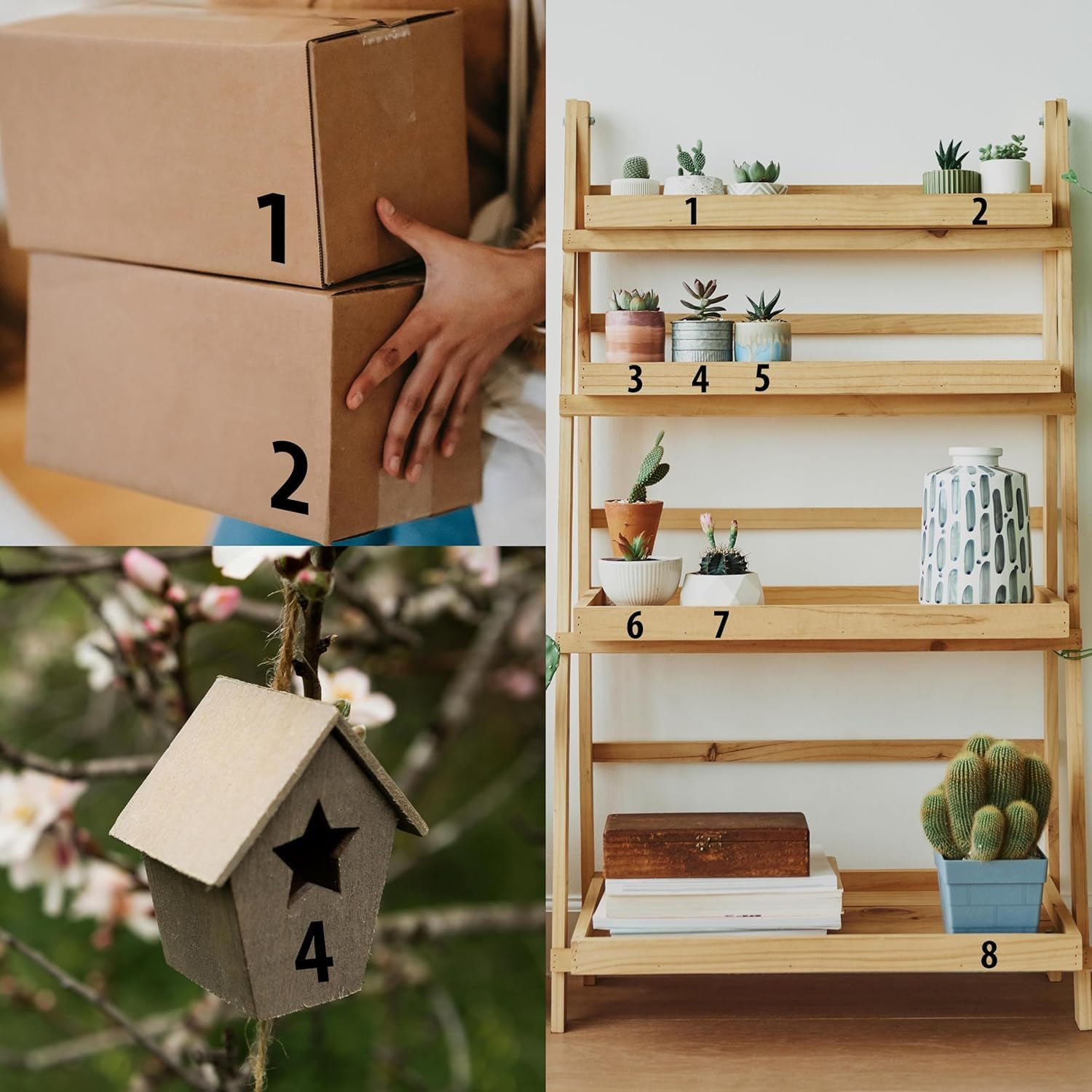 12 Sheets Number Stickers, Mailbox Numbers Self Adhesive Waterproof Vinyl Numbers for Mailbox, Sign, Window, Door, Car, Truck, Home, Business, Address (Black) image number 1